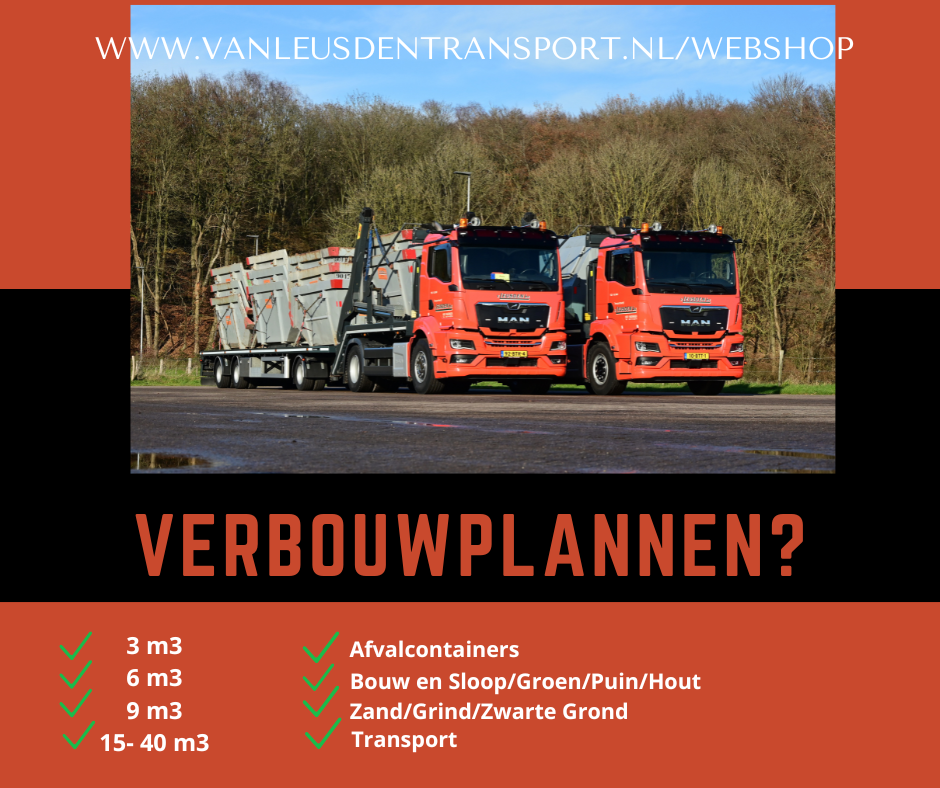 Van Leusden Transport Facebook ad: www.vanleusdentransport.nl/webshop