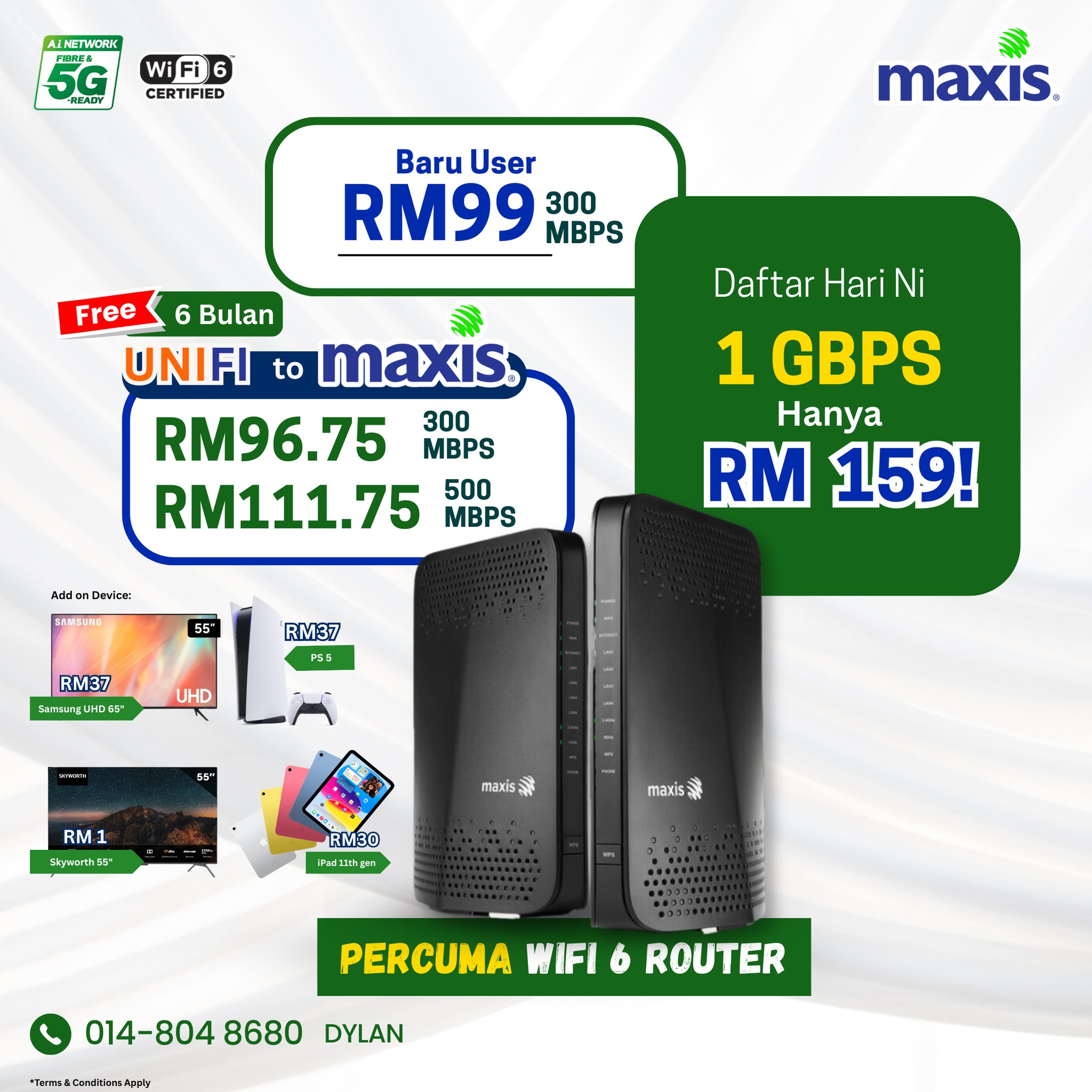 Unifi Maxis Fibre - Authorised Dealer Facebook ad