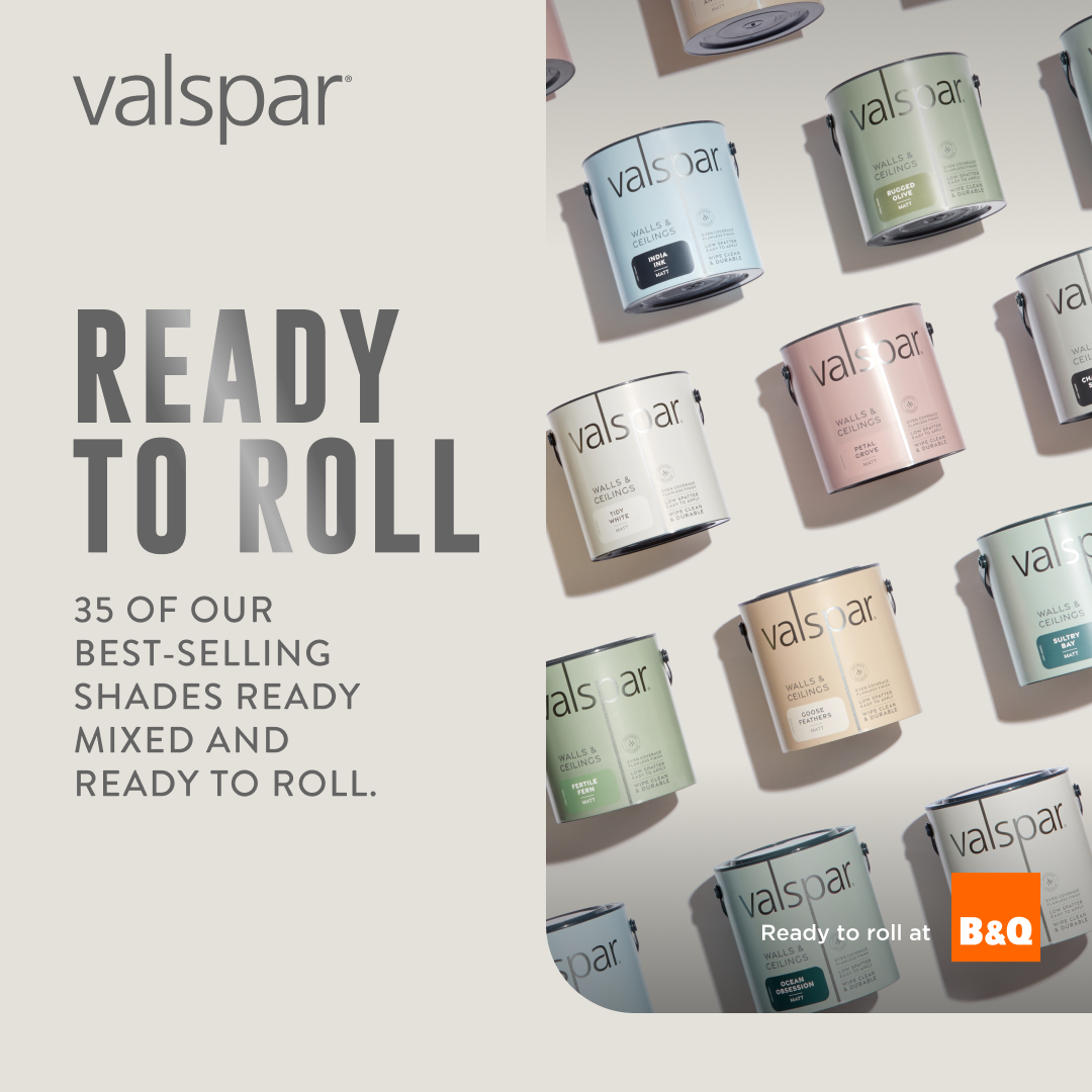 Valspar UK & Ireland Facebook ad: Ready mixed & ready to roll