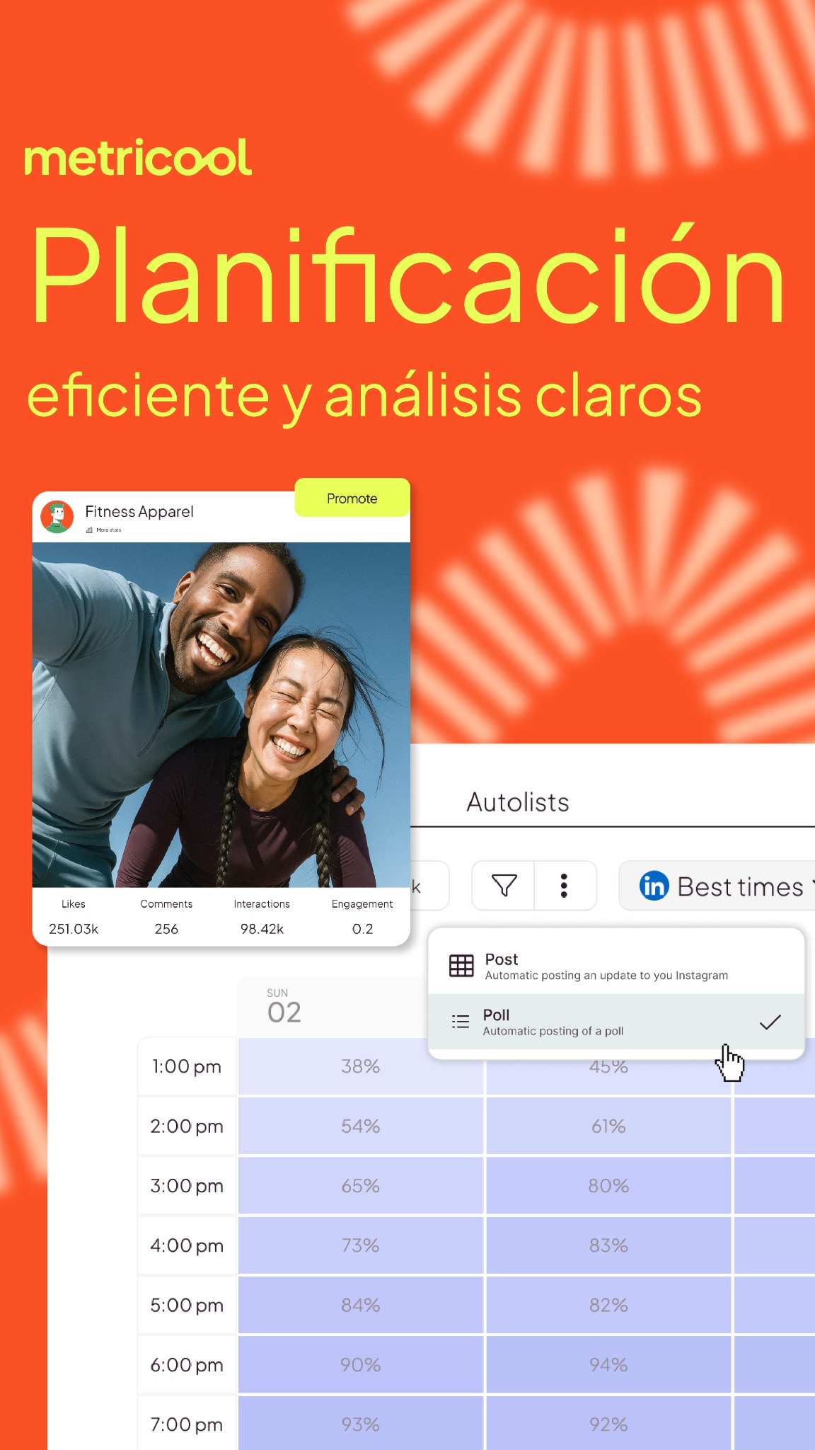 Metricool Facebook ad