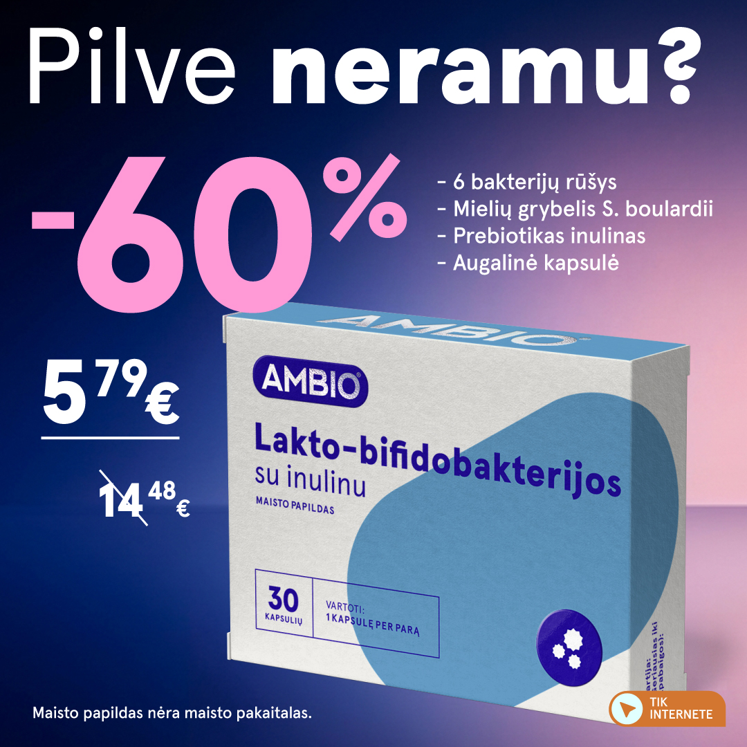 Gintarinė Vaistinė Facebook ad: Kompleksinė bakterijų formulė