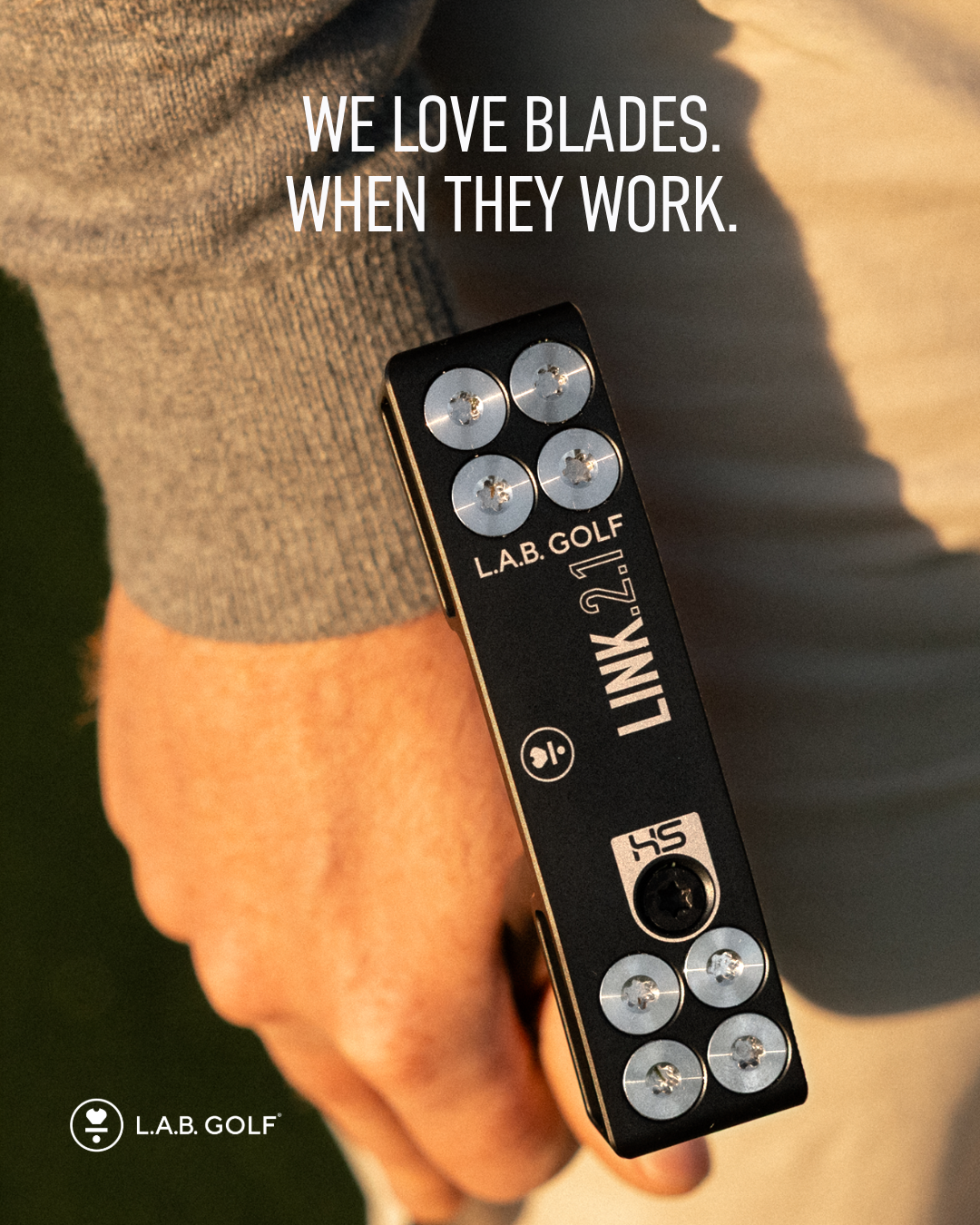 LAB Golf Facebook ad: The Missing LINK