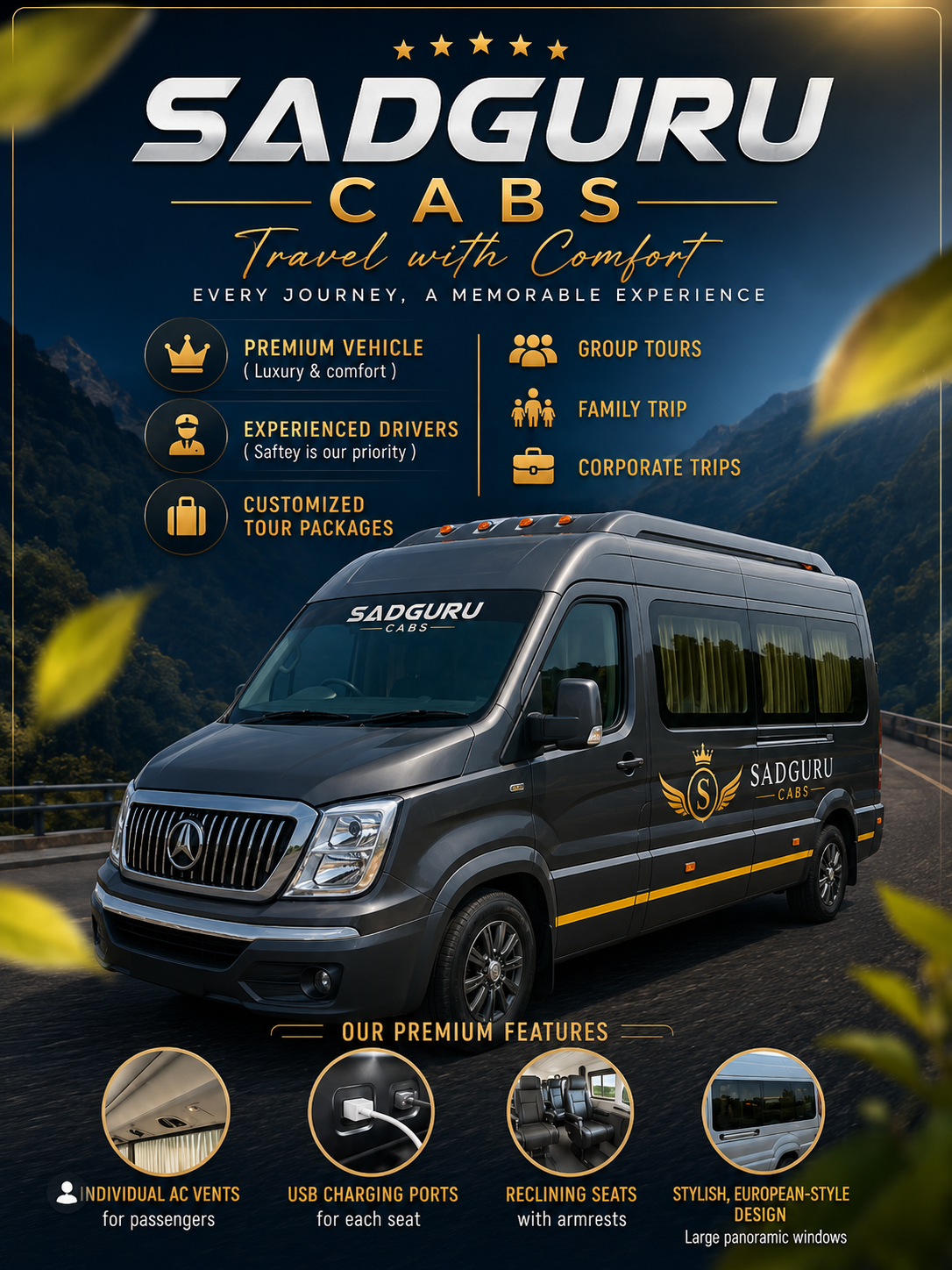 Sadguru Enterprises Facebook ad: SADGURU CABS