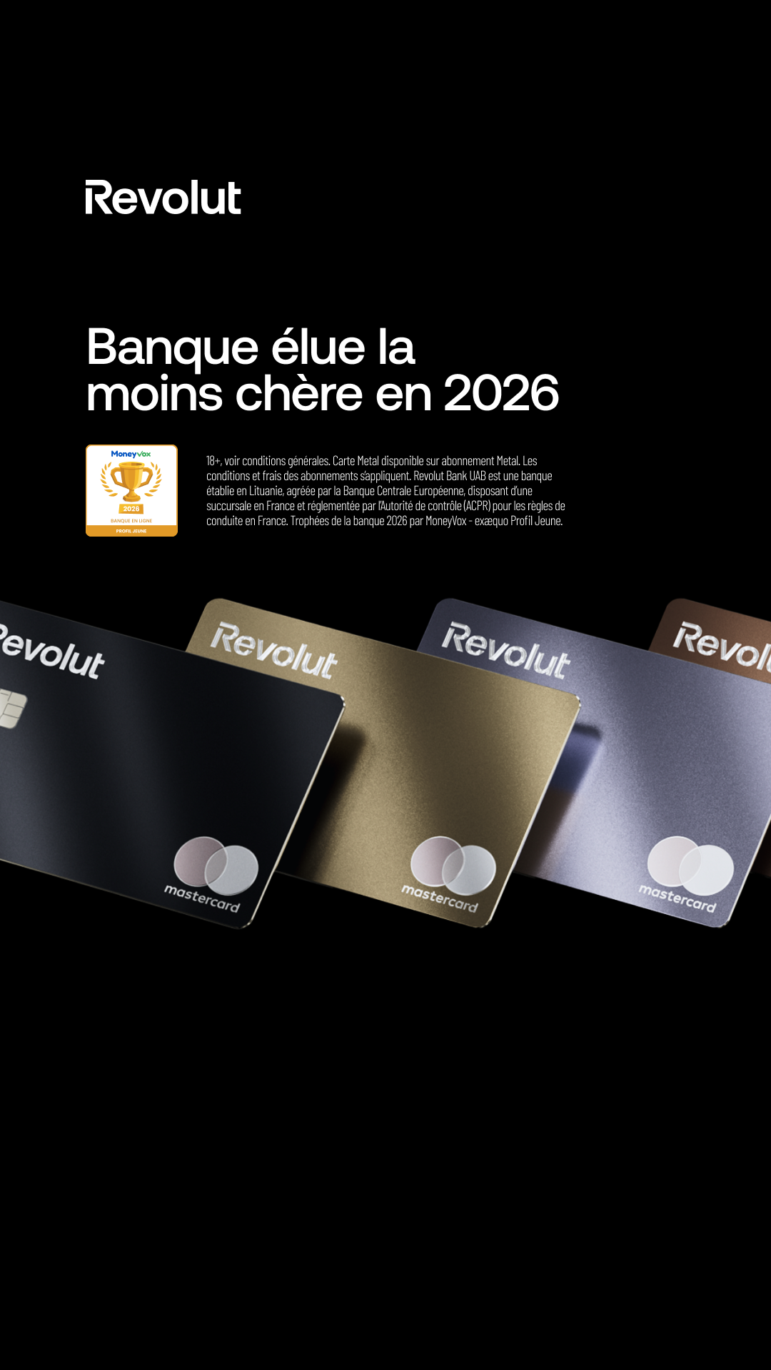 Revolut Facebook ad