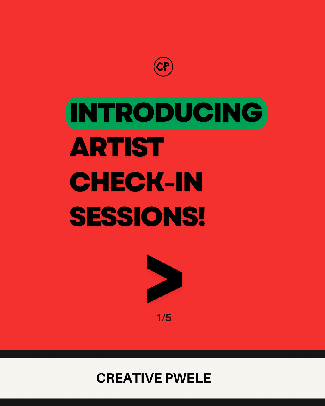 Creative Pwele Facebook ad: Artists, feeling stuck, overwhelmed, or just unsure about…