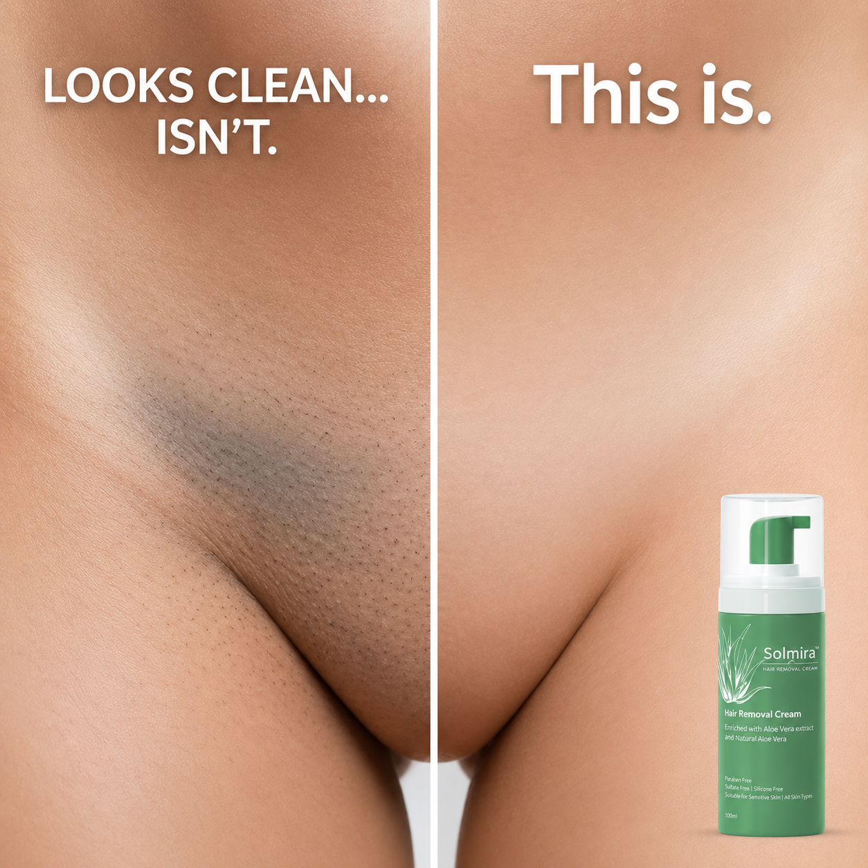 Dr. Claire Dubois Facebook ad: Smooth Skin Without Shaving Or Irritation