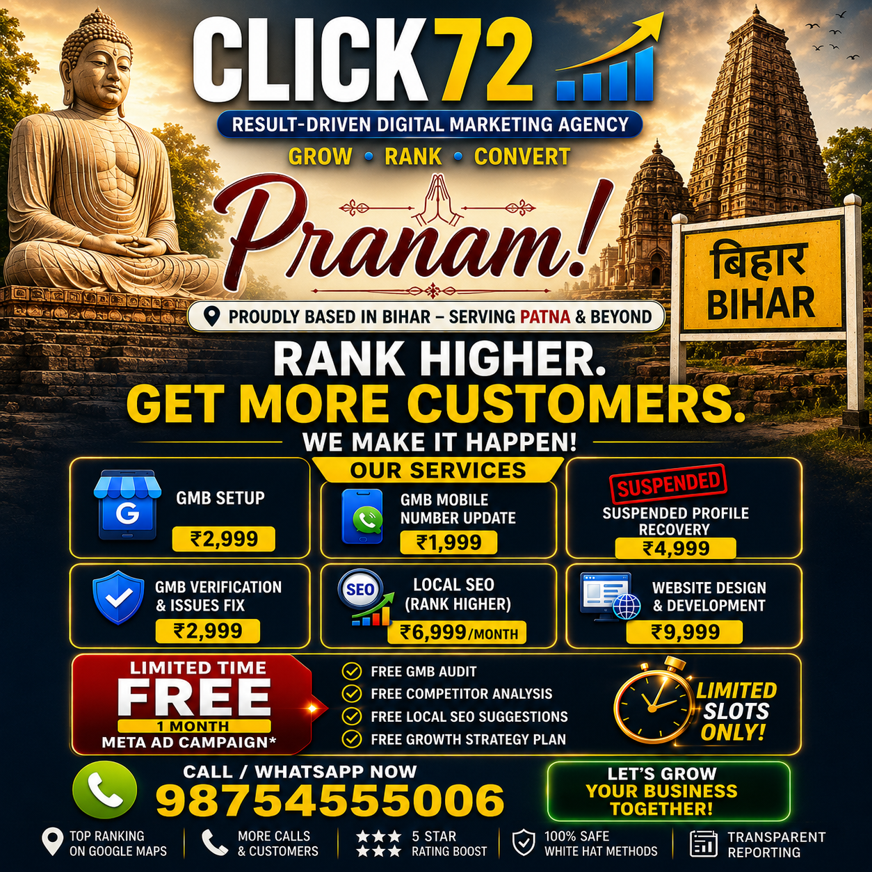 Click 72 Facebook ad