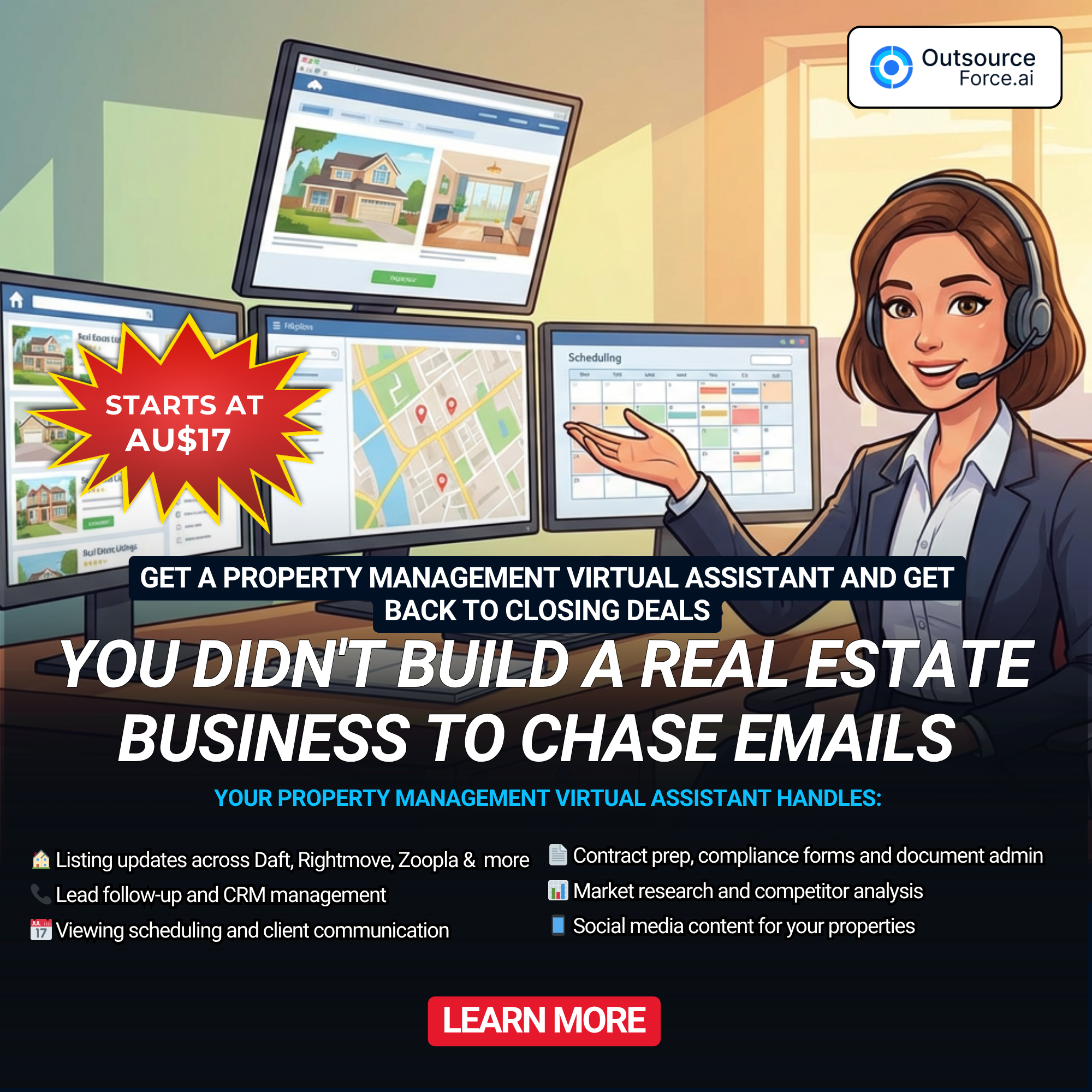 OutsourceForce.ai Facebook ad