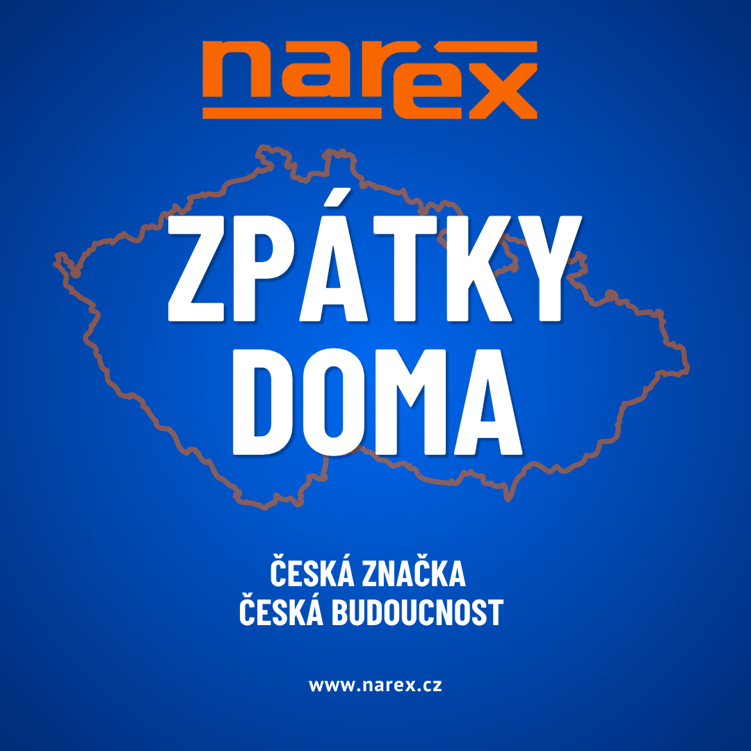 NAREX CZ & SK Facebook ad: Zpátky doma. A připraveni na budoucnost.