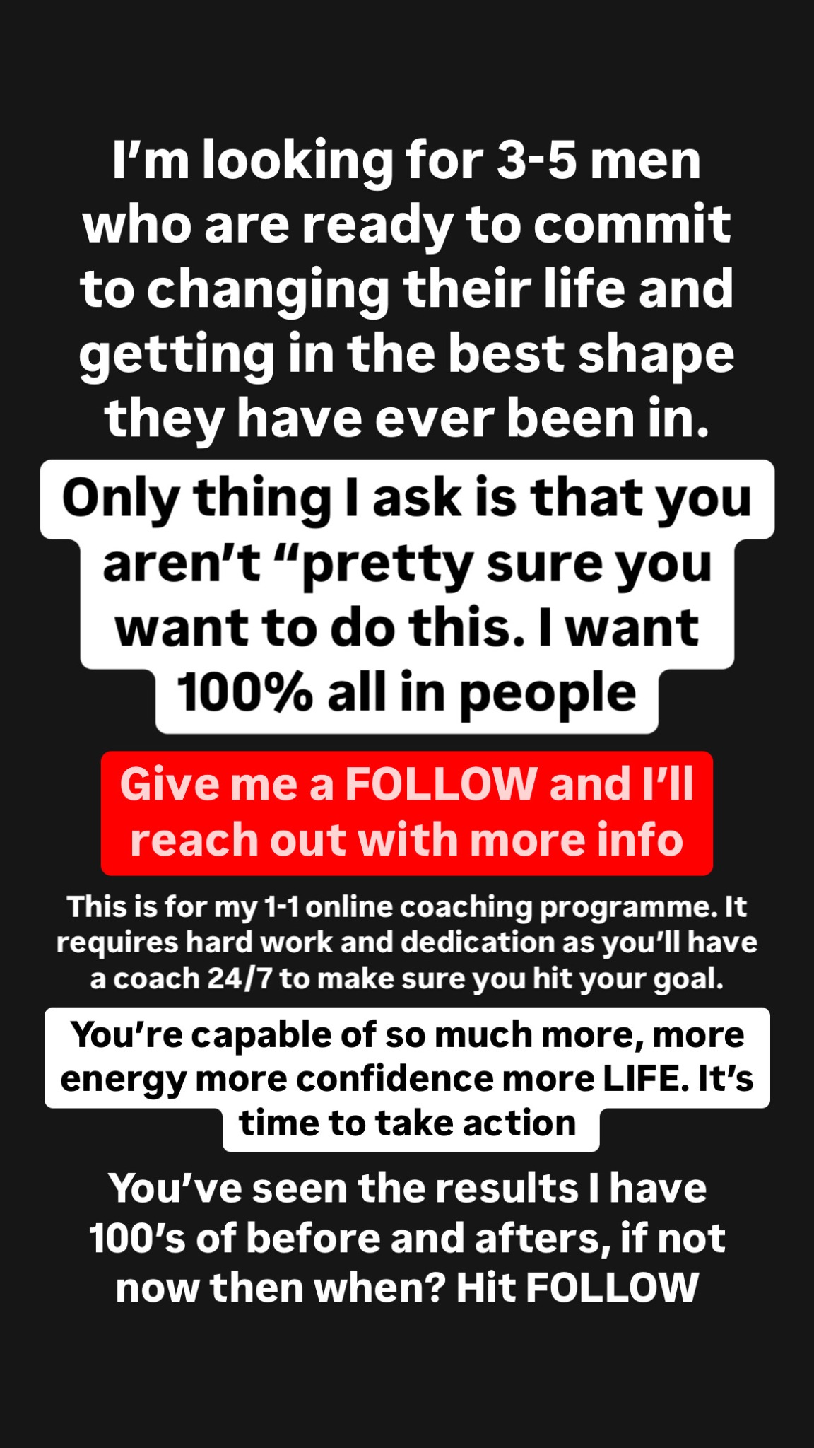 Adam - Lean Life Coaching Facebook ad