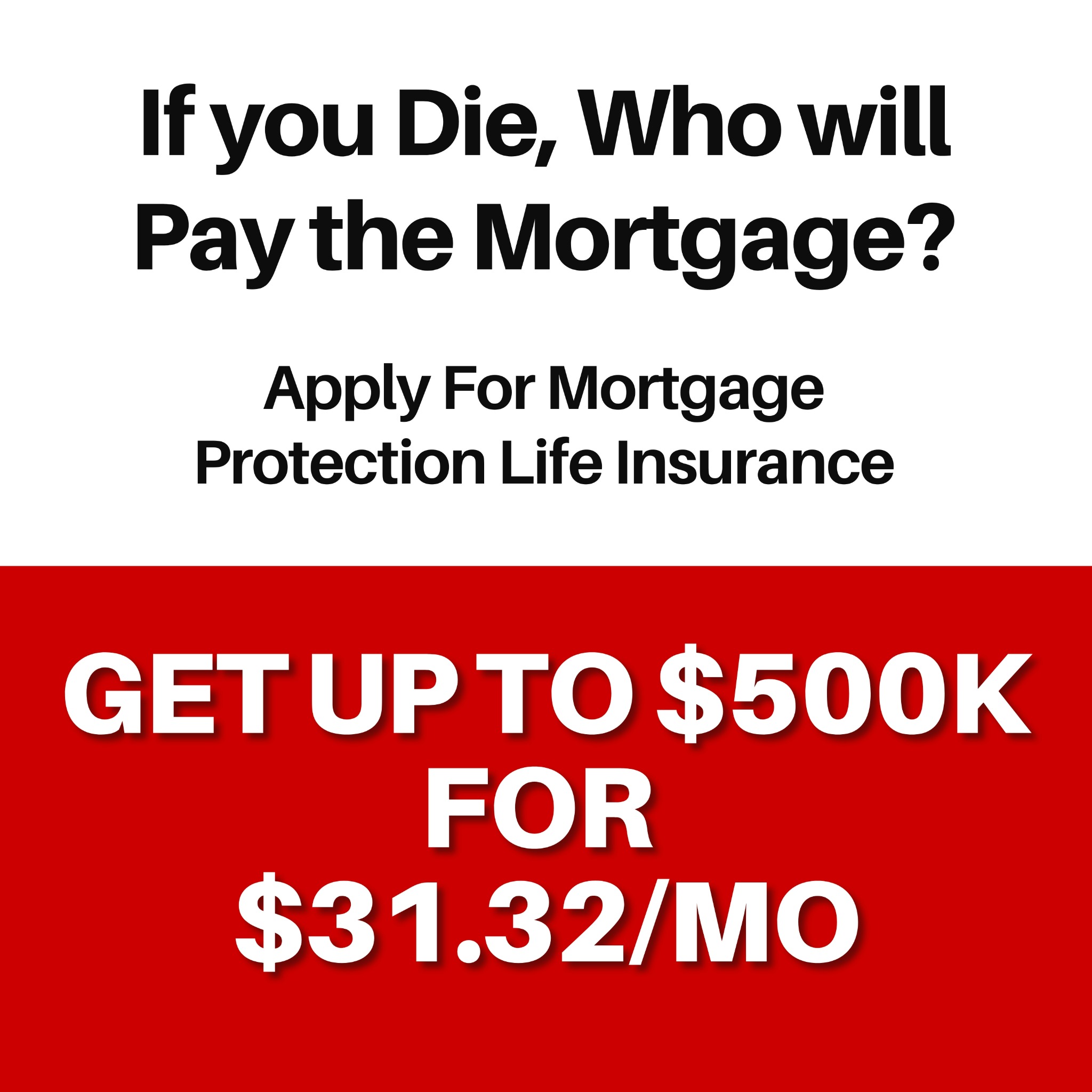 Mortgage Protection Services Facebook ad