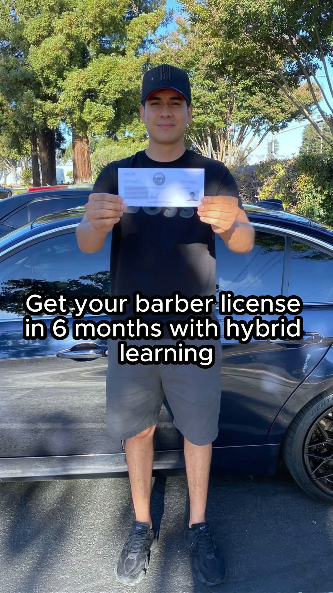 Cosmotek College Facebook ad: Become a Licensed Barber in 6 Months!