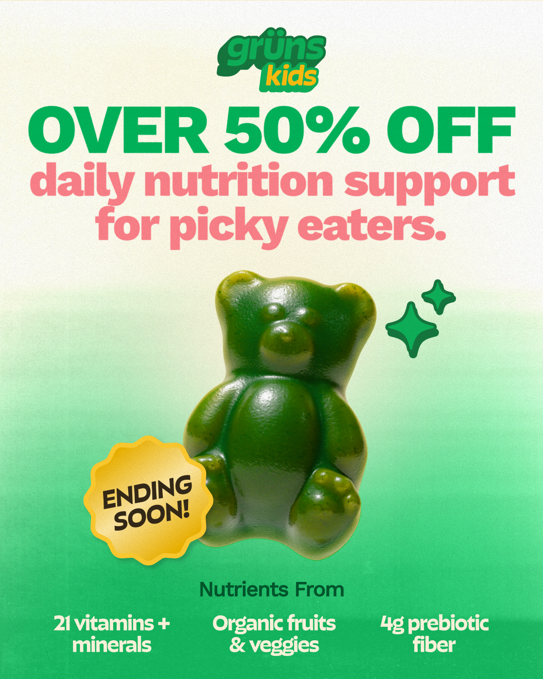 Grüns Kids Facebook ad