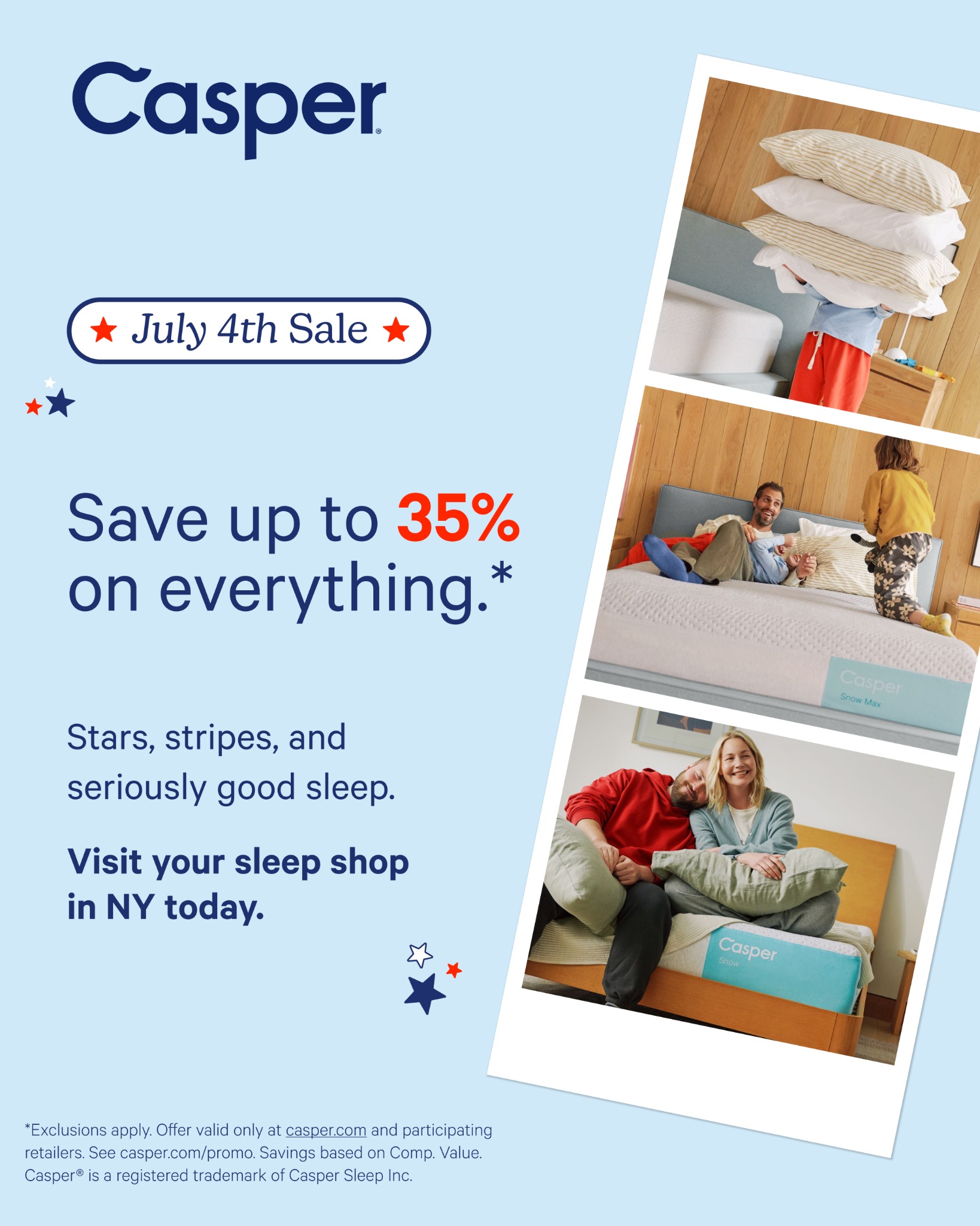 Casper Facebook ad