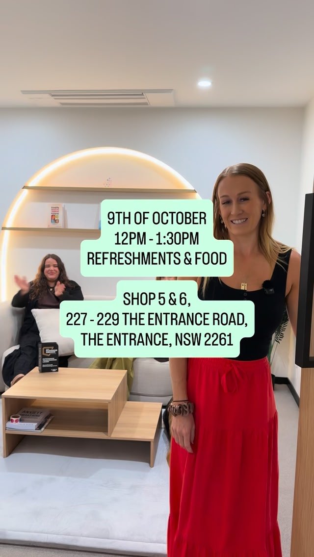 Evolve Psychology Services Facebook ad: OUR NEW CLINIC IS OPEN, AND YOU’RE INVITED!