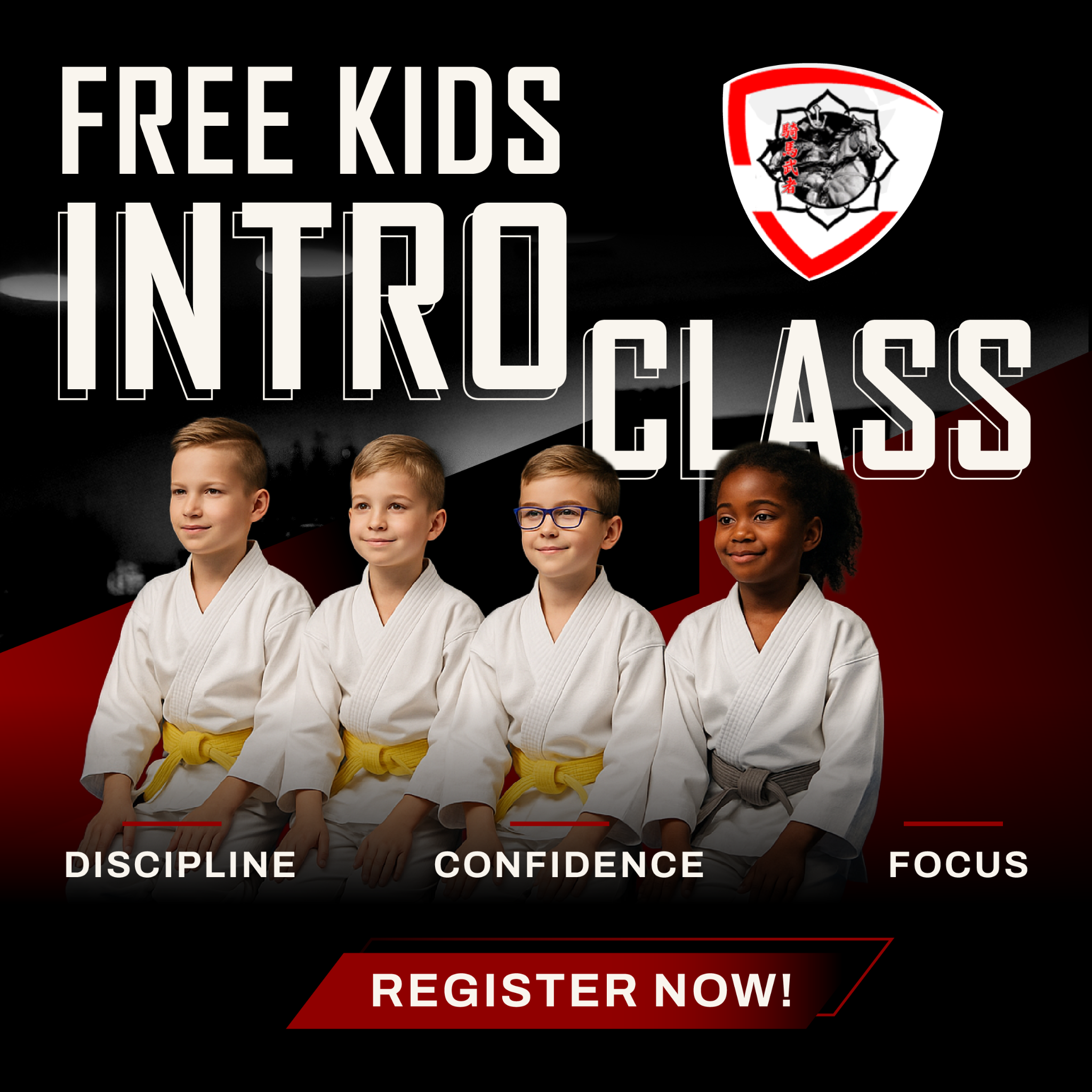 Empire Dojo Facebook ad: Free Kids Intro Class!
