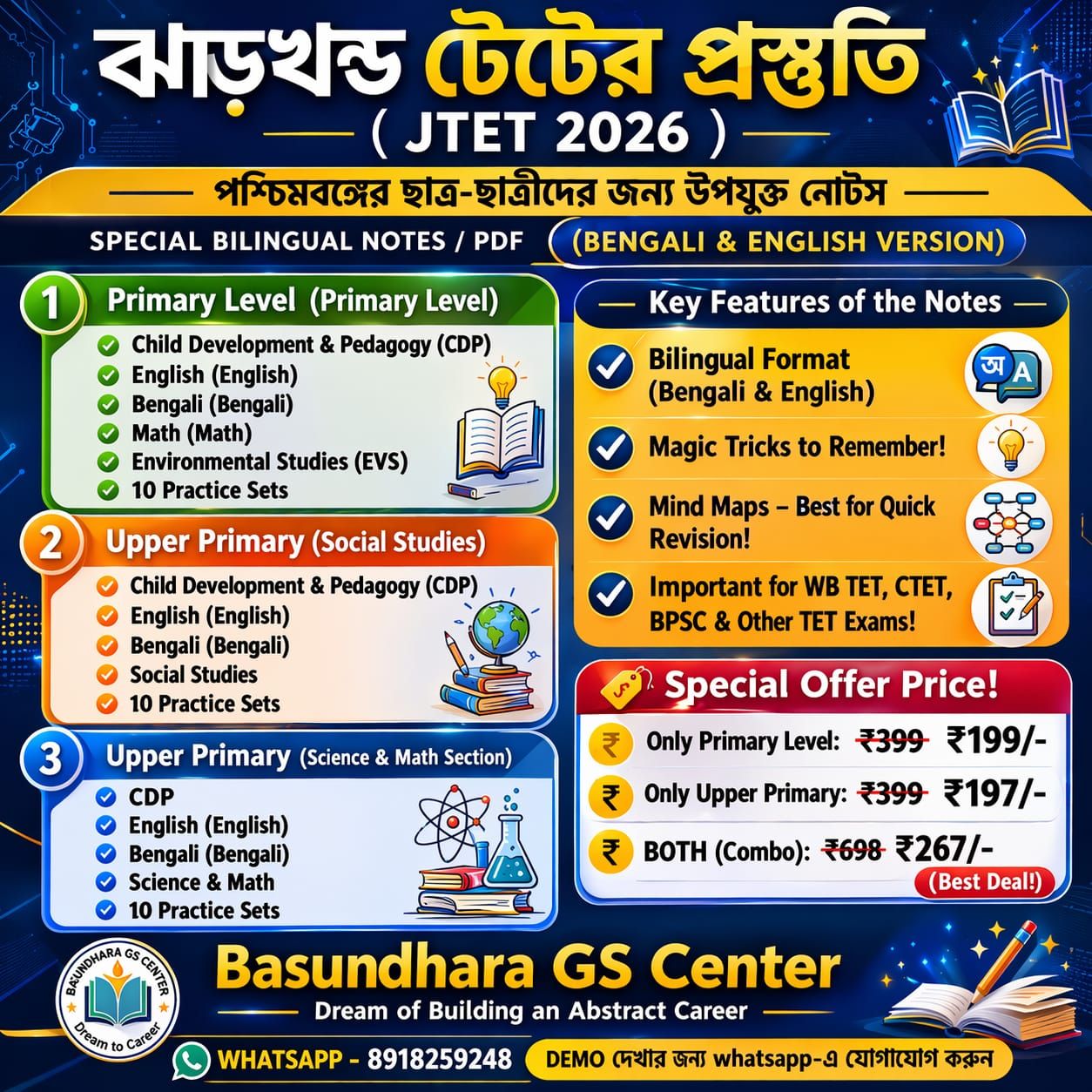 Basundhara G S Center Facebook ad: ঝাড়খন্ড টেট ( JTET ) - পশ্চিমবঙ্গের ছাত্রছাত্রীদের…