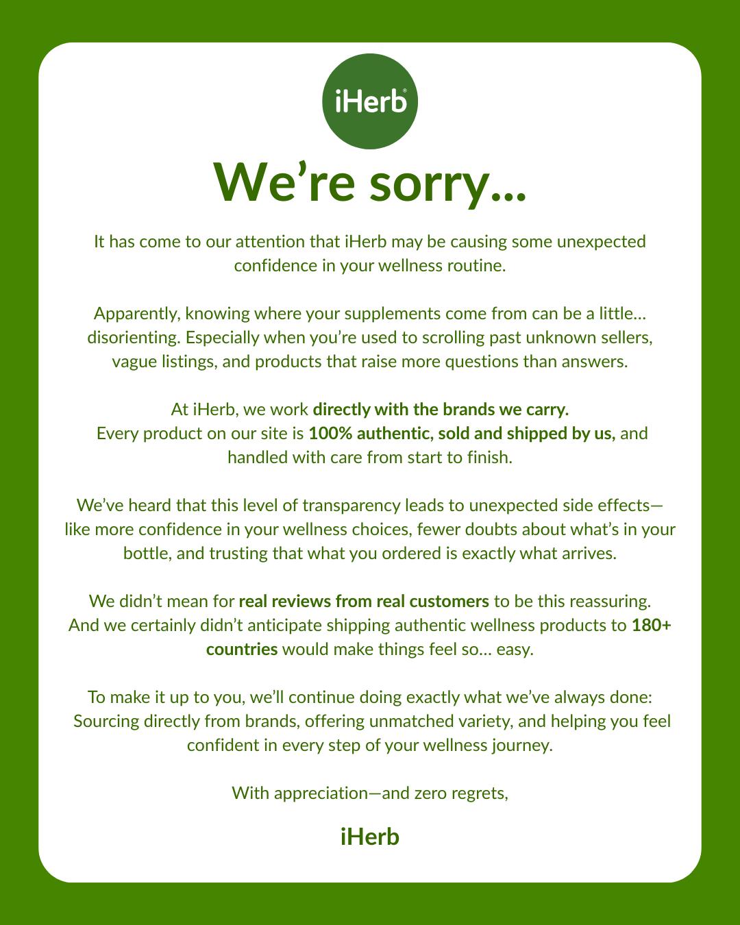 iHerb Facebook ad