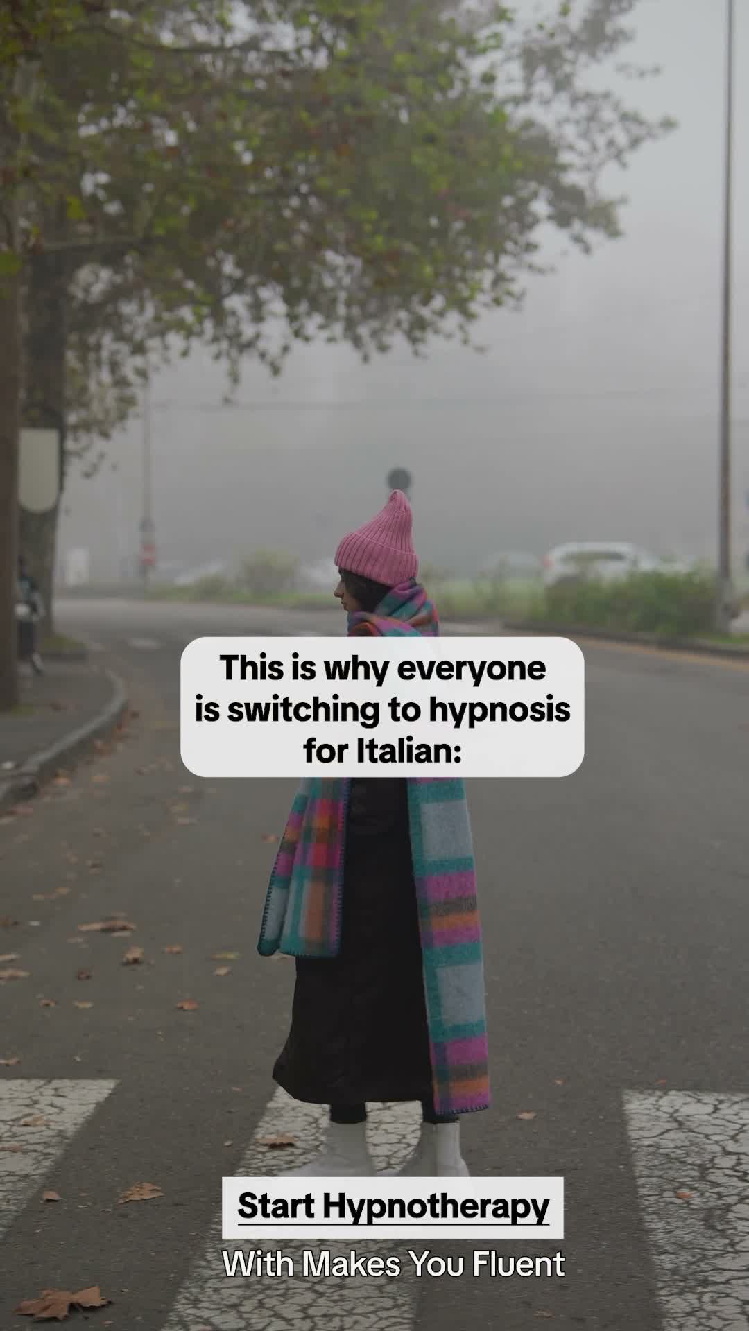MakesYouFluent Facebook ad: Learn Italian 2x Faster