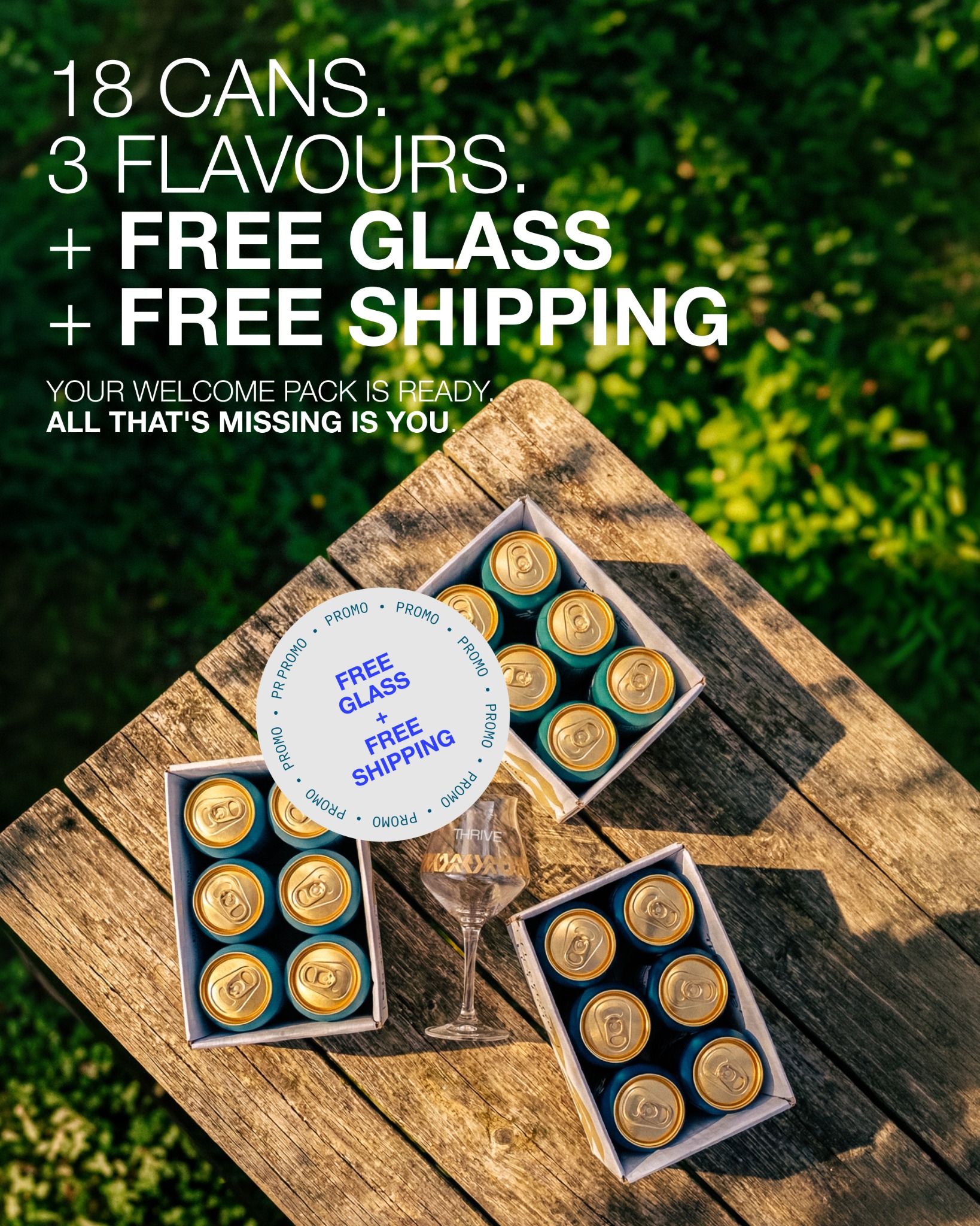 Thrive Beer Facebook ad