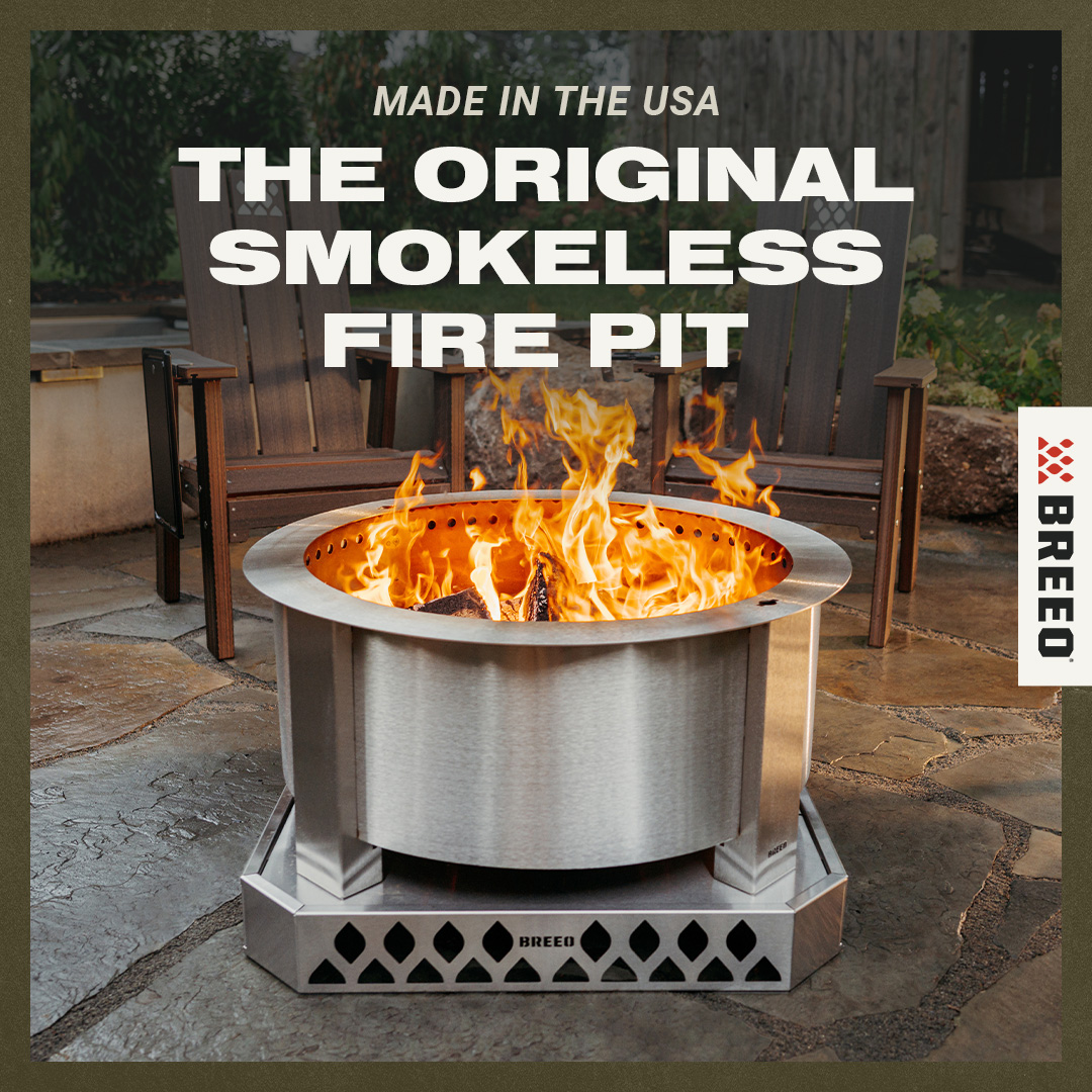 Breeo Facebook ad: Smokeless Fire Pits, Handcrafted in the USA