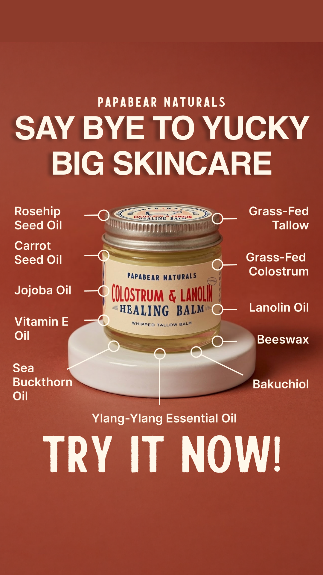 Papabear Naturals Facebook ad
