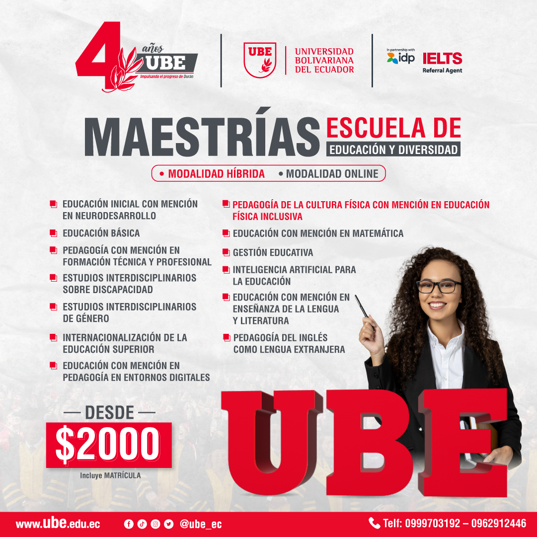 UBE Online Facebook ad: Da el siguiente paso en tu carrera docente