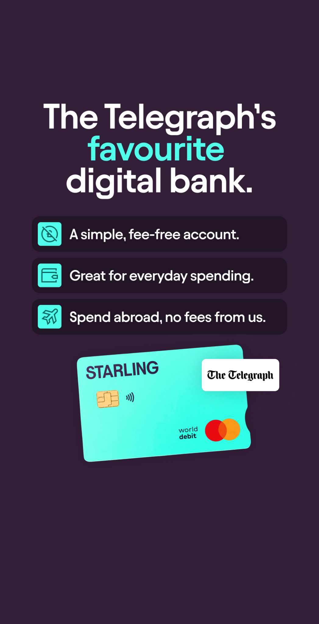 Starling Bank Facebook ad