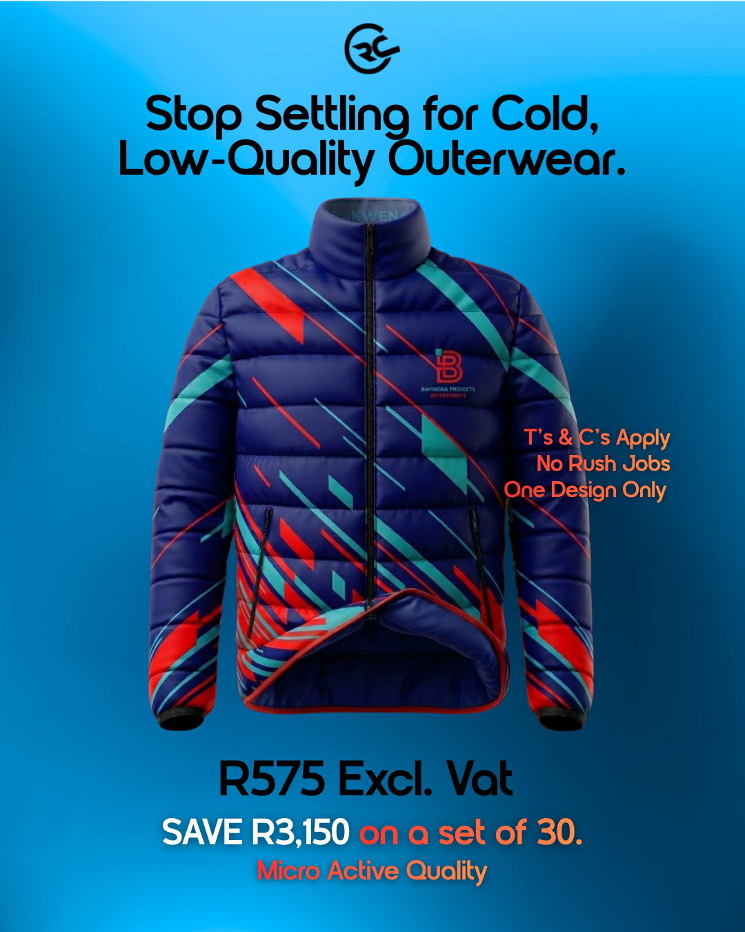 CRC Clothing & Branding Facebook ad