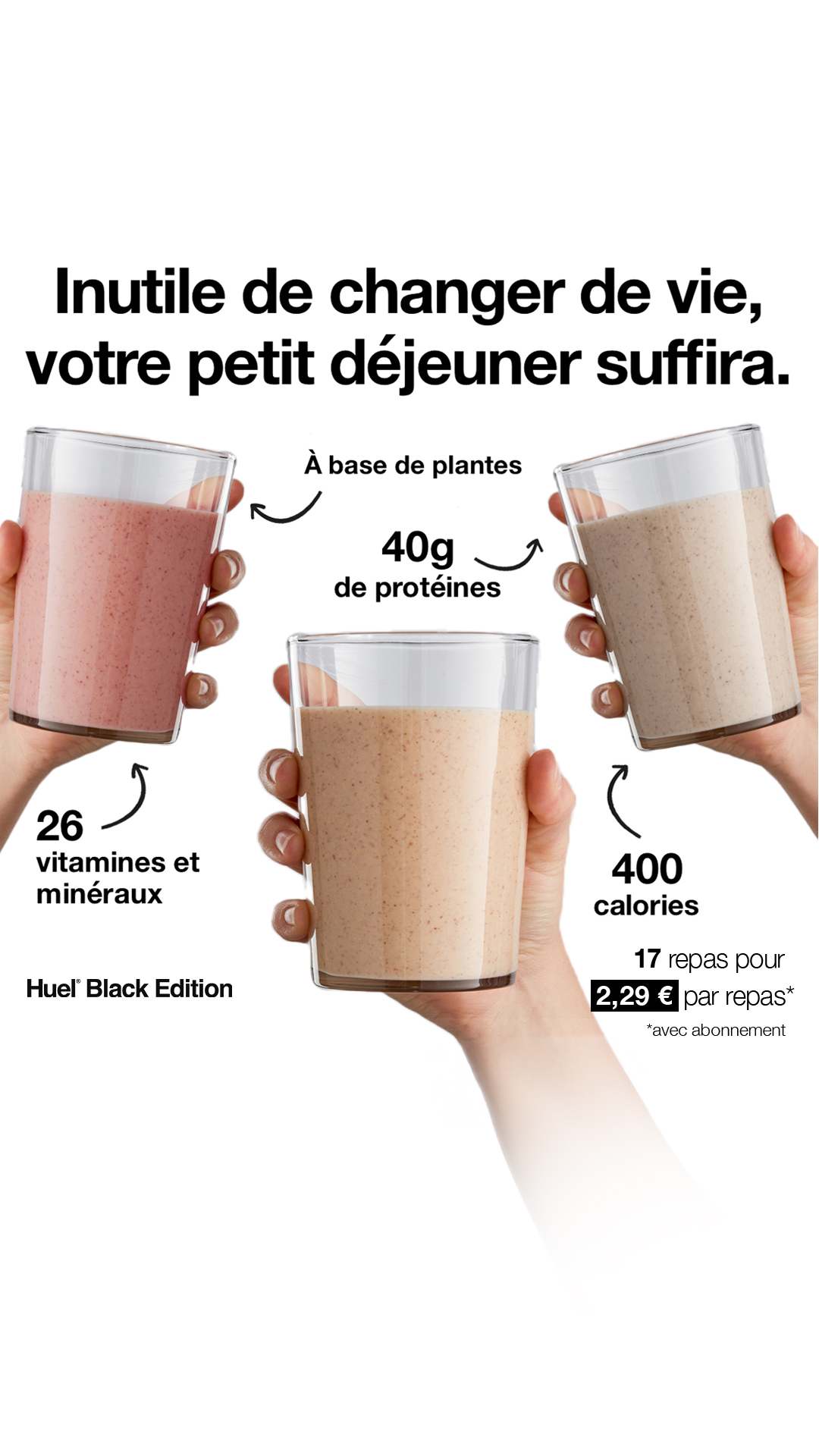 Huel Facebook ad