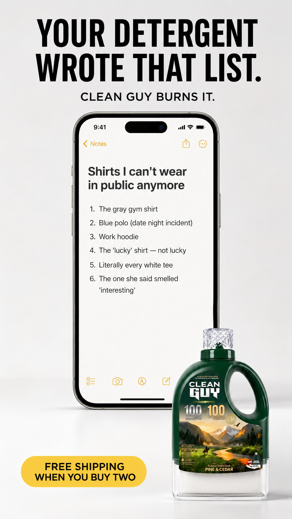 Clean Guy Facebook ad