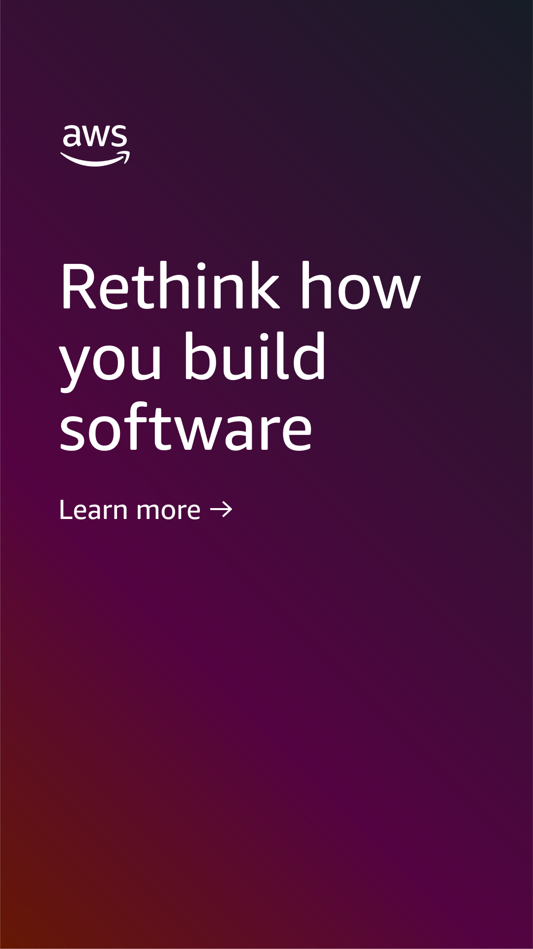 Amazon Web Services Facebook ad