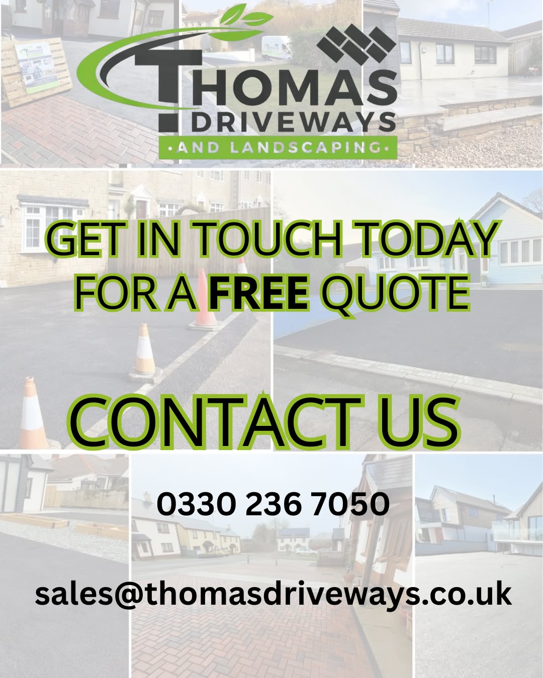 Thomas Driveways Facebook ad: Thomas Driveways & Landscaping