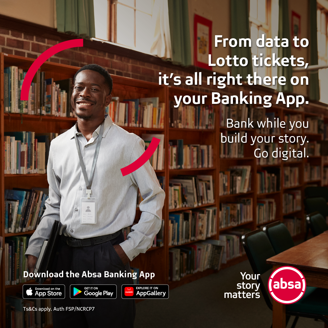 Absa South Africa Facebook ad: Bank faster with your Absa Banking App