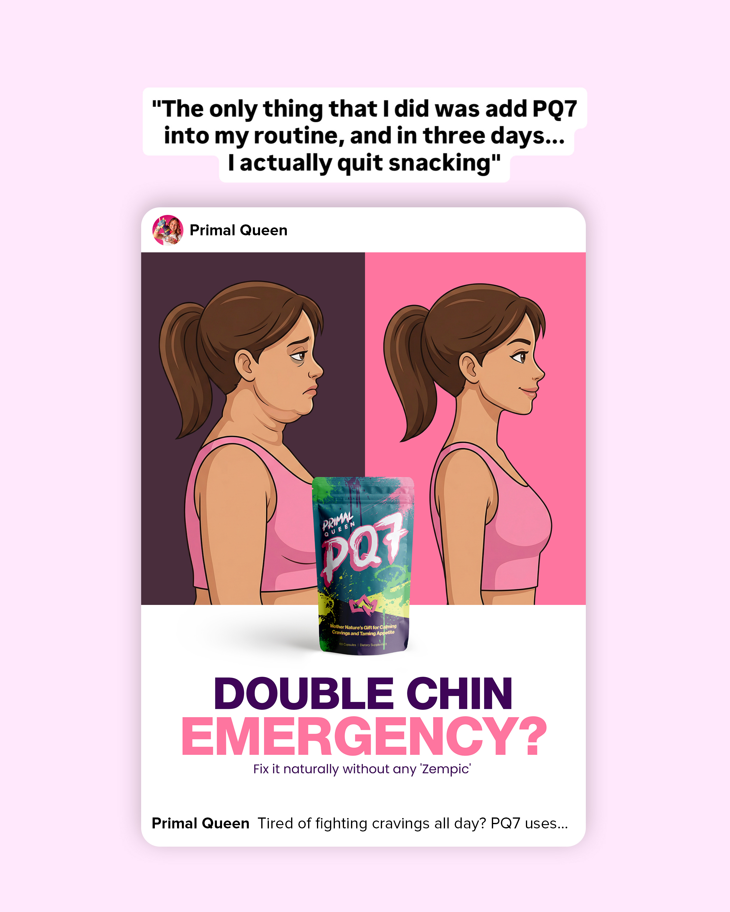 Primal Queen Facebook ad