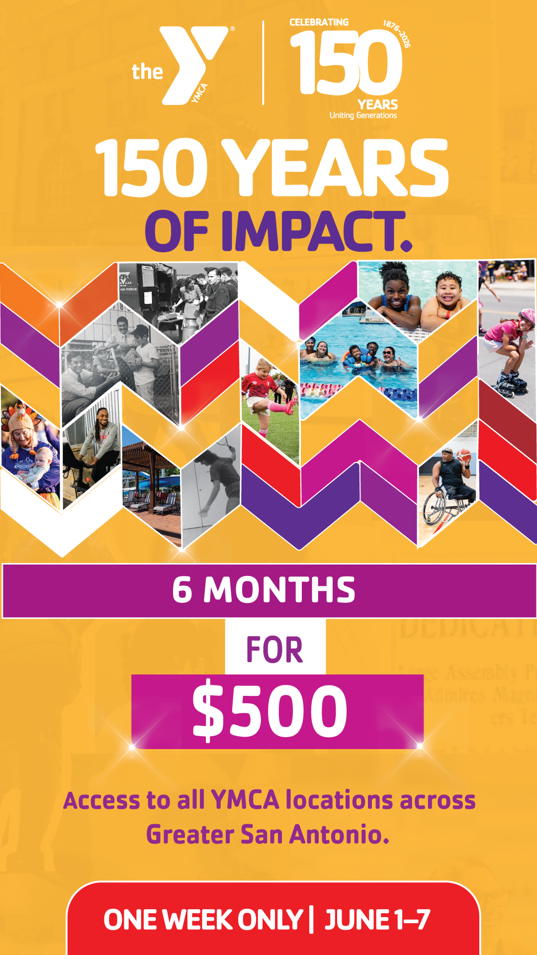 YMCA of Greater San Antonio Facebook ad from Jun 2, 2026