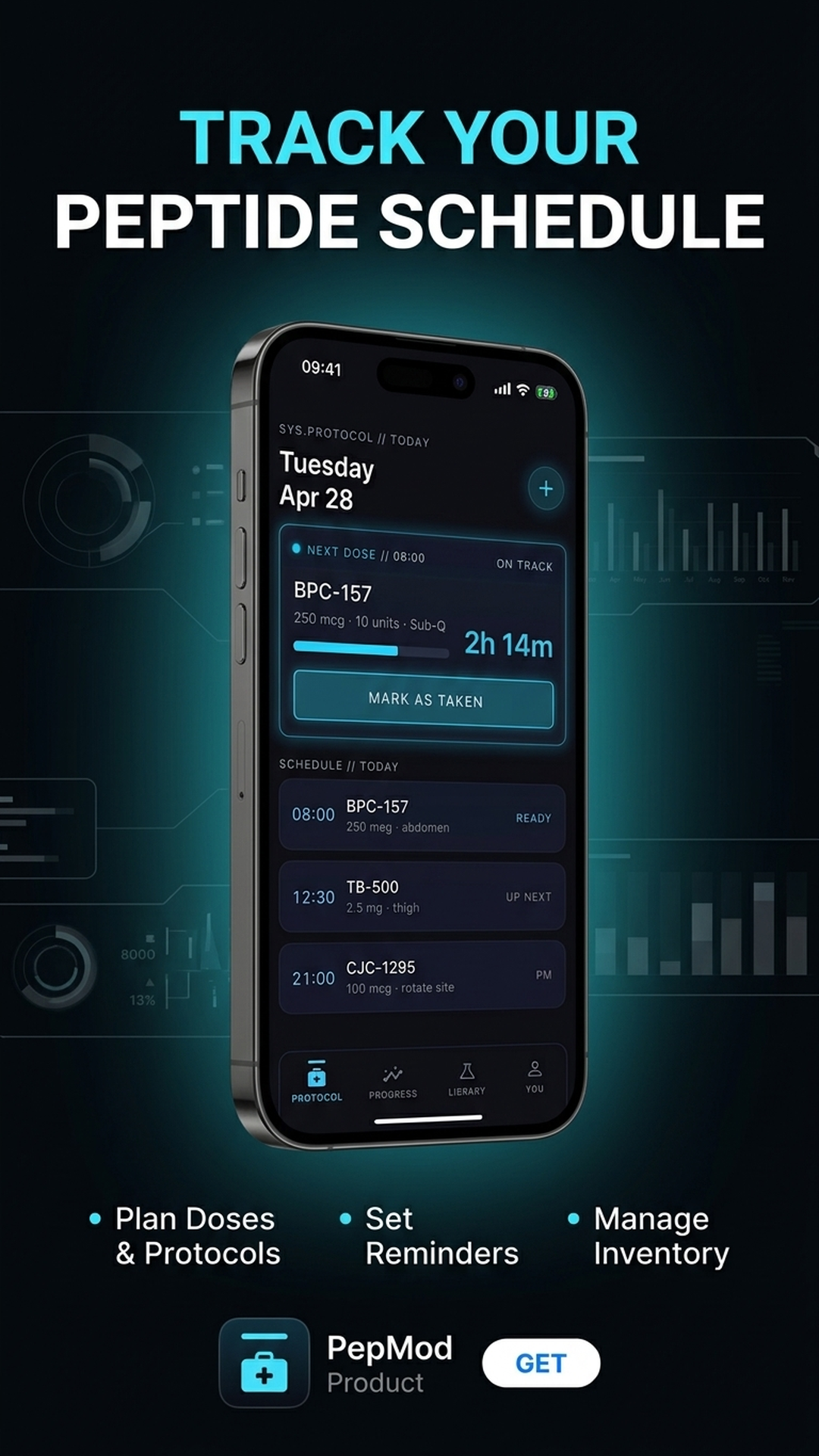 PepMod: Peptide Protocol Tracker Facebook ad: PepMod
