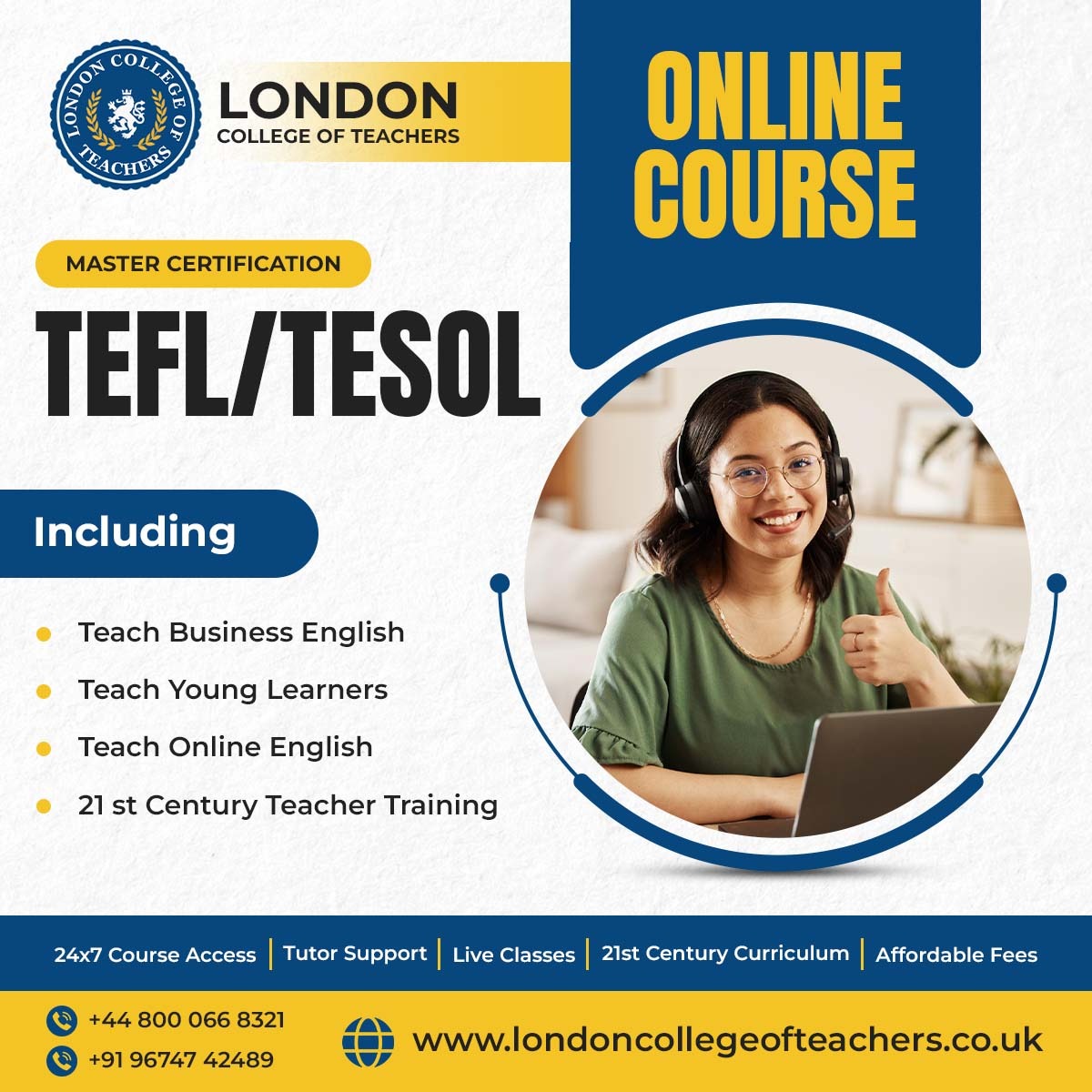 London College of Teachers Facebook ad