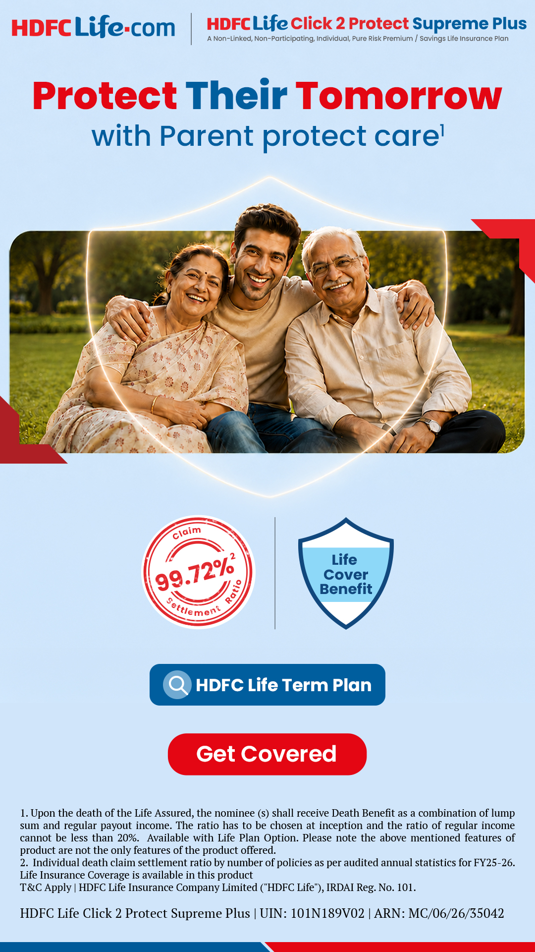 HDFC Life Facebook ad