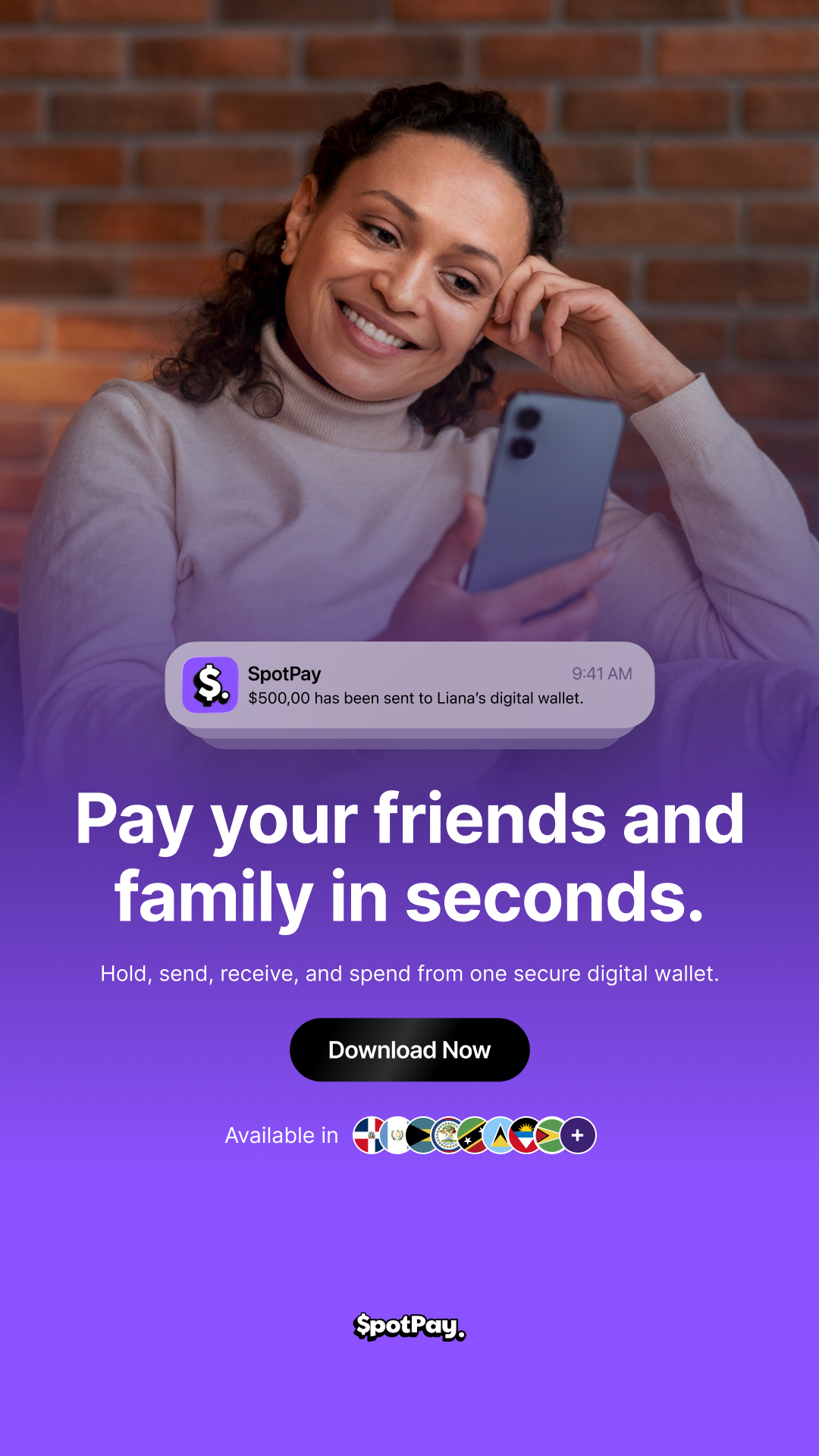 SpotPay Facebook ad