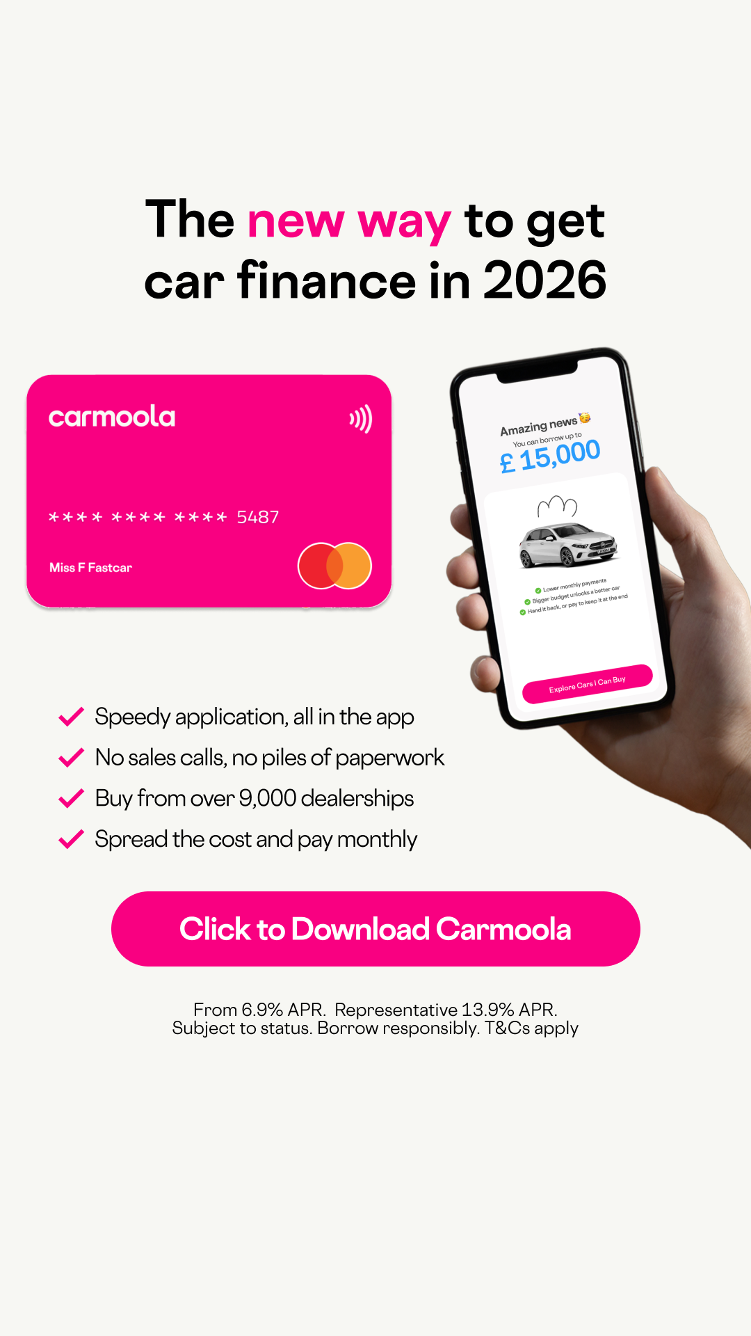 Carmoola Facebook ad