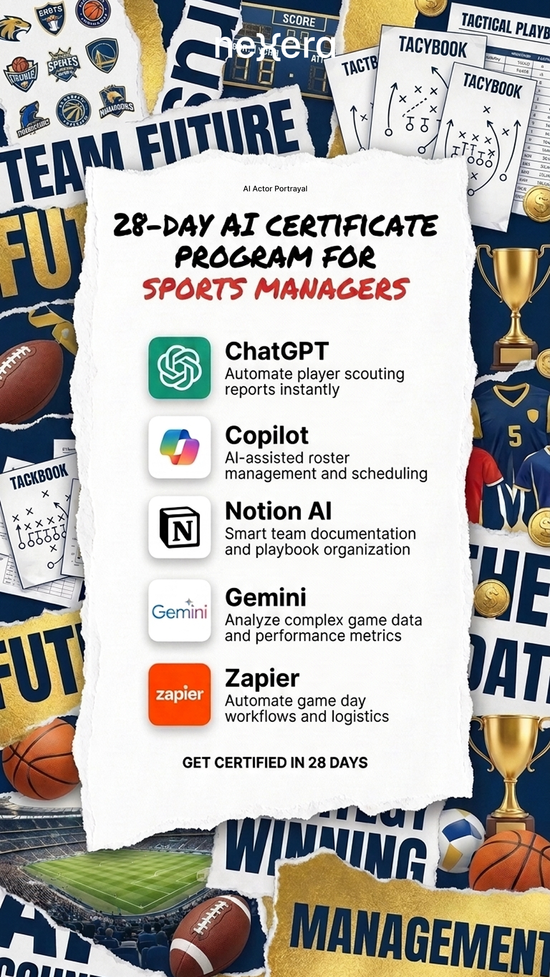 28-Day AI Challenge Facebook ad