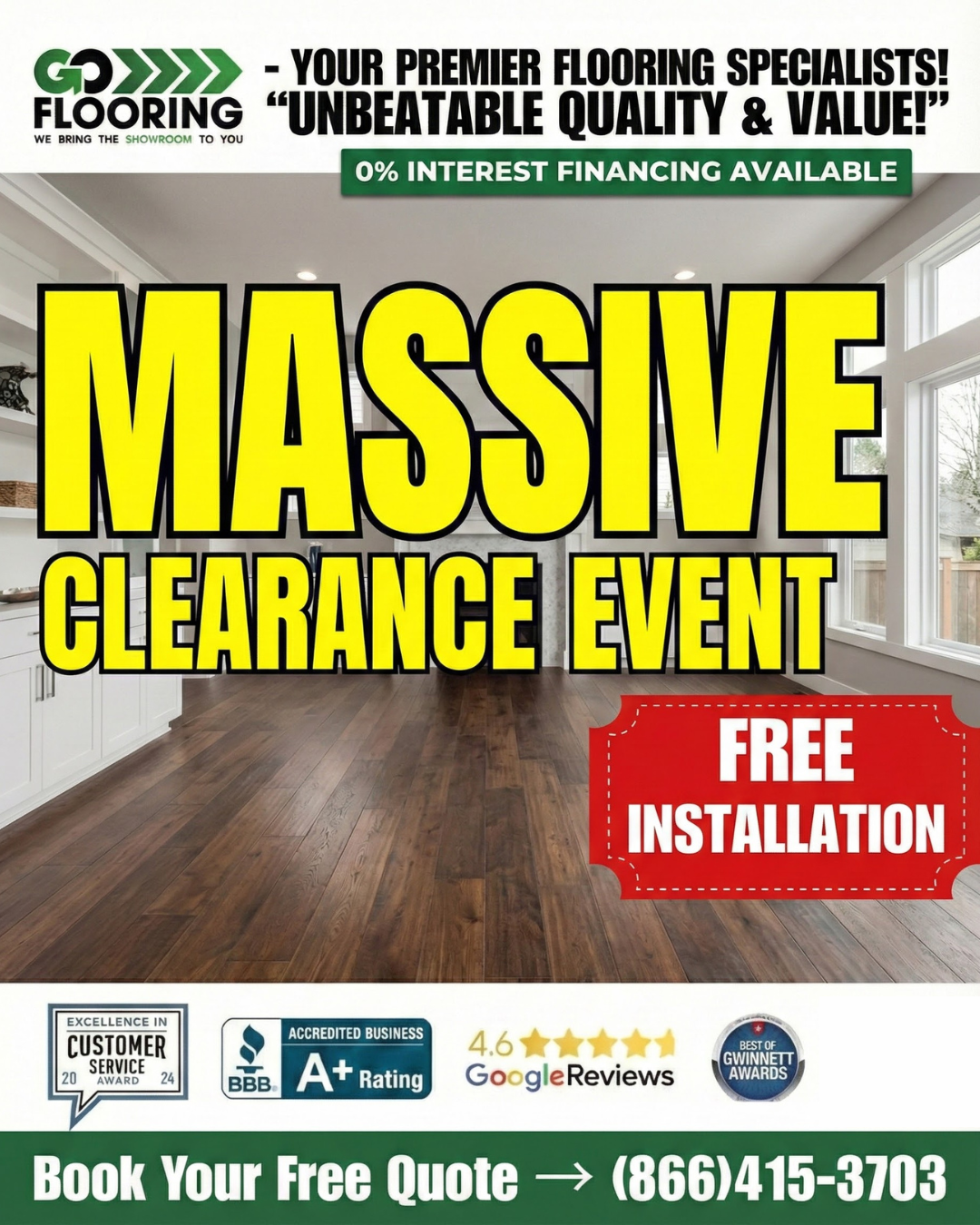 GO FLOORING Facebook ad