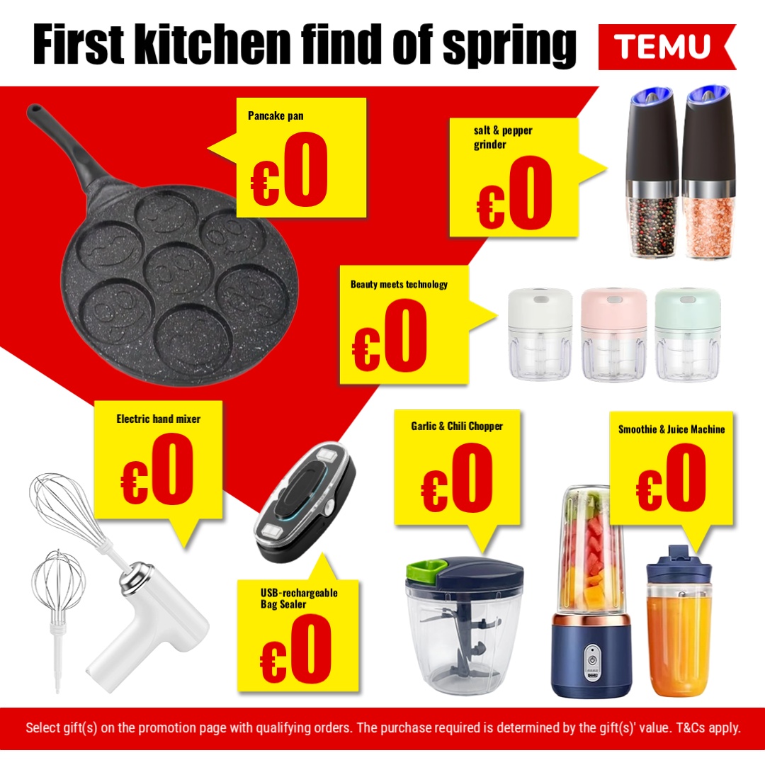 Temu Ireland Facebook ad