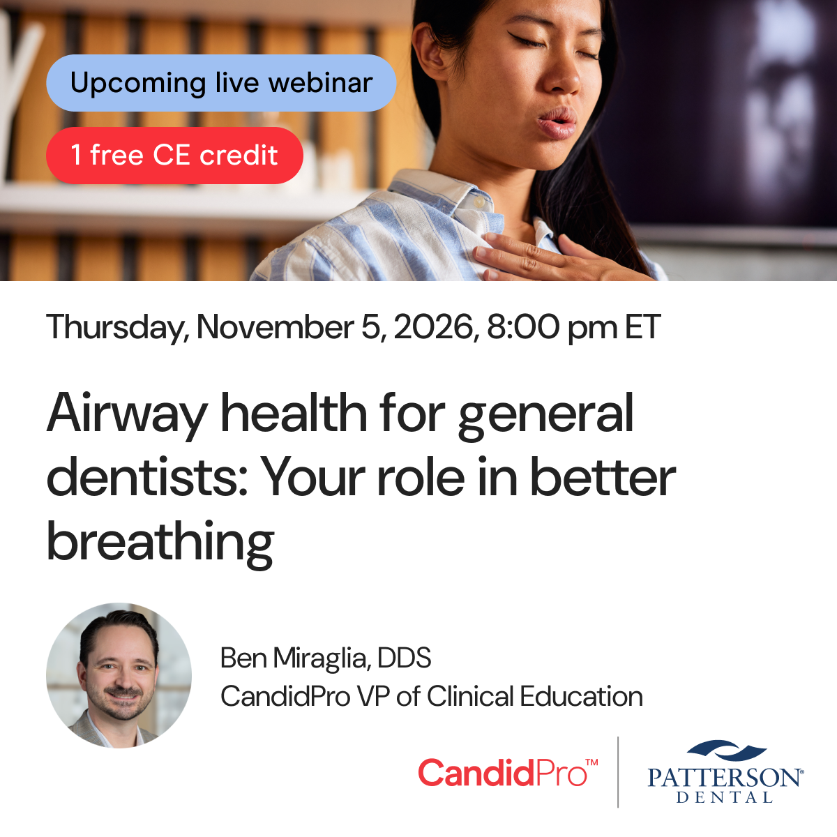 CandidPro Facebook ad: An introduction to airway and occlusal care for general…