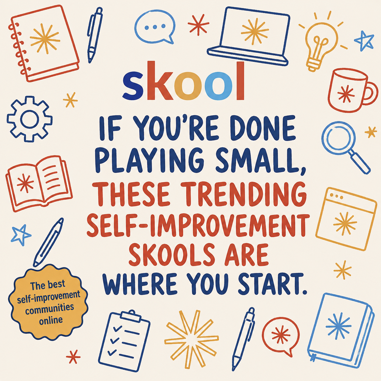 Skool Facebook ad