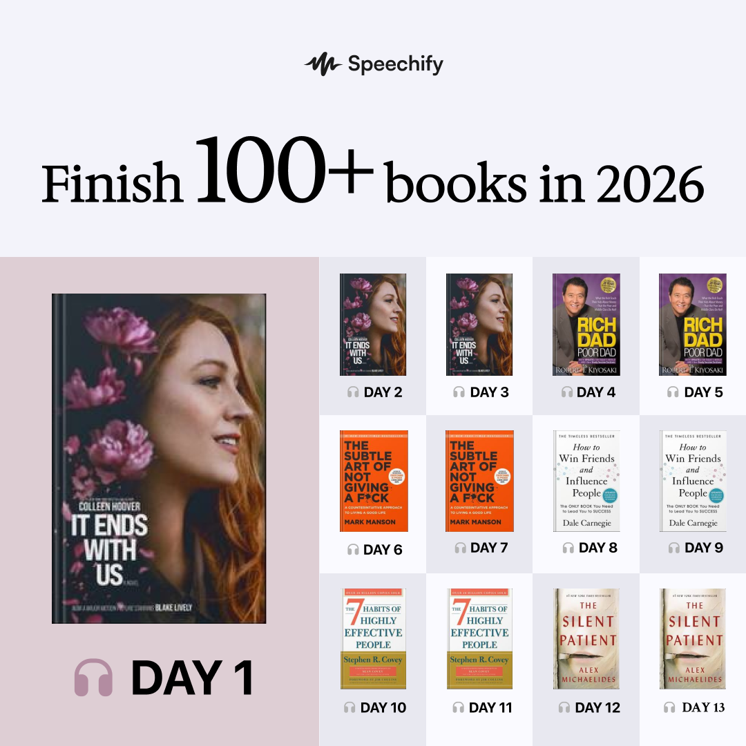 Speechify Facebook ad