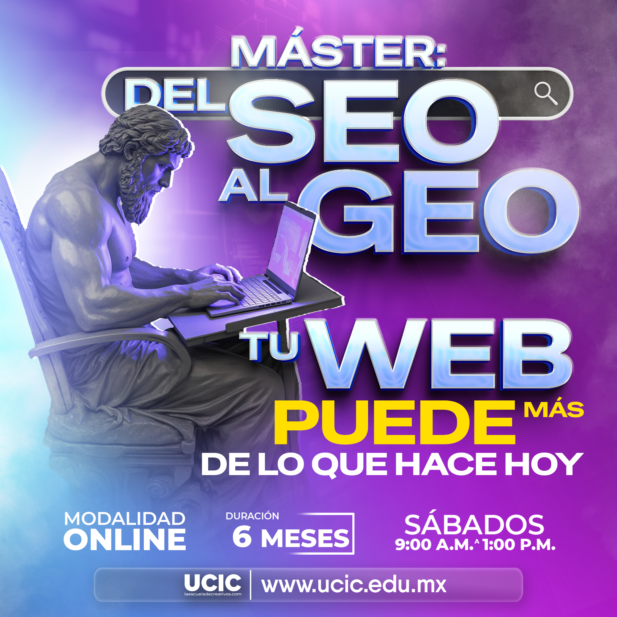 UCIC Escuela De Creativos Facebook ad: Especialízate en SEO, GEO e Inteligencia Artificial