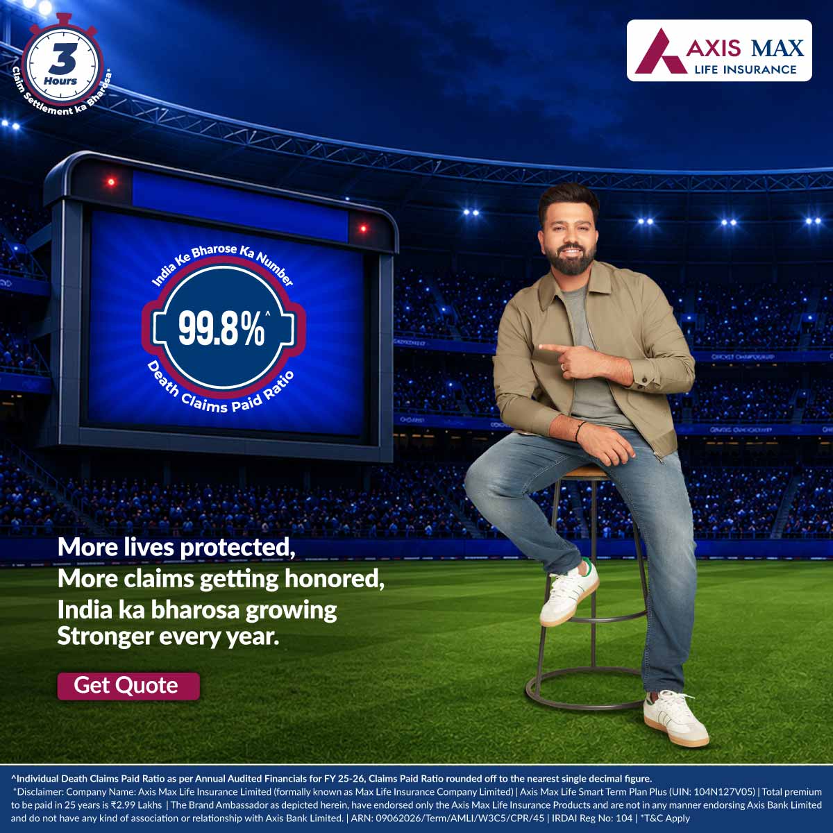 Axis Max Life Insurance Facebook ad