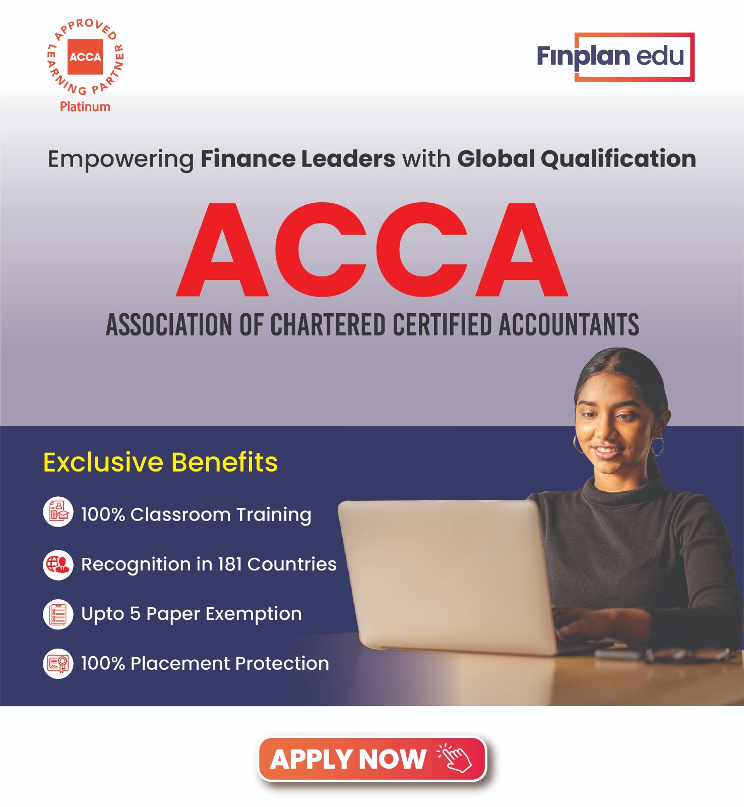 FinplanIndia Facebook ad: Start Your Global Finance Career Today